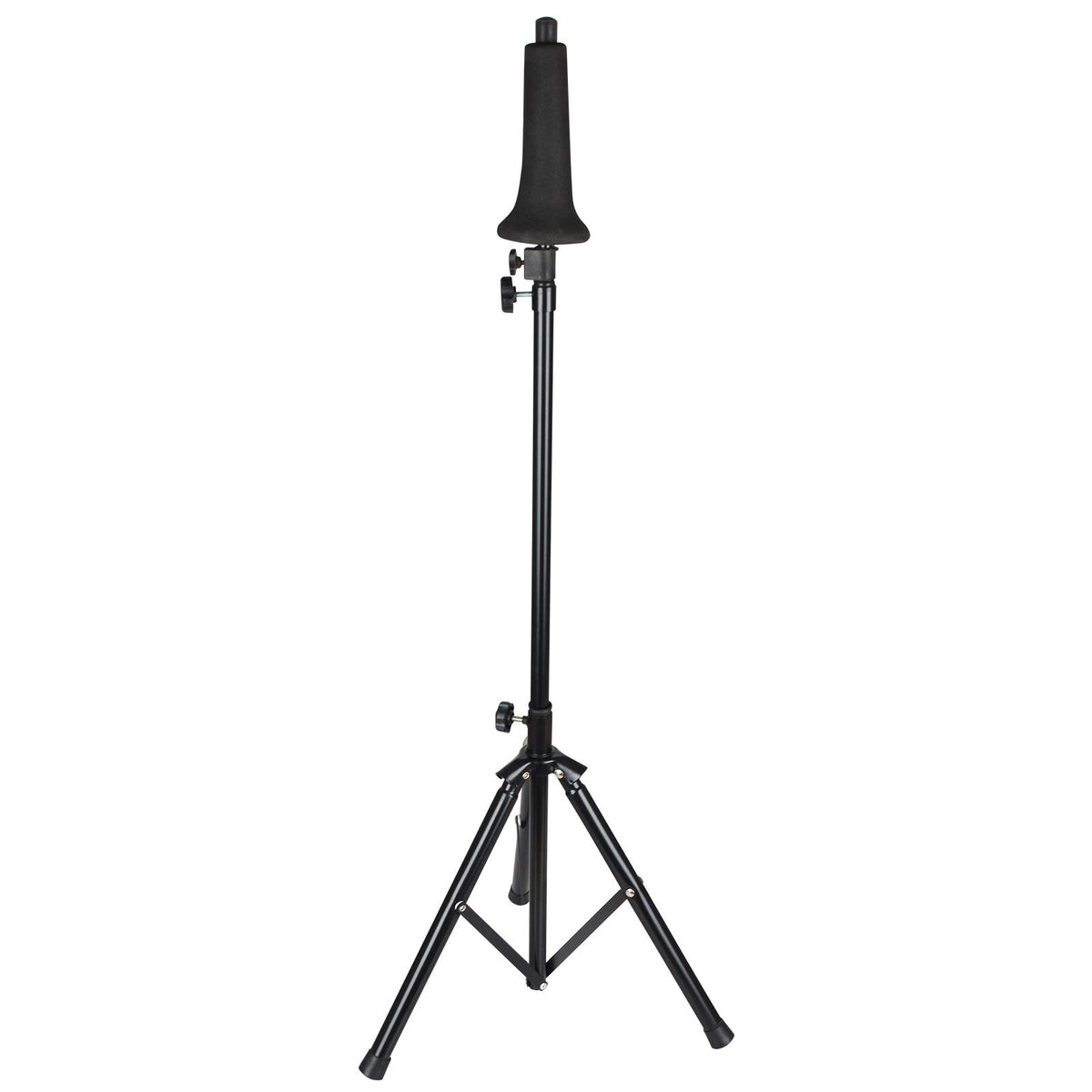 Trombone Stand Portable With Cushioned Bell Mount, Black Finish Height Adjustable 40.94 57.5Inch