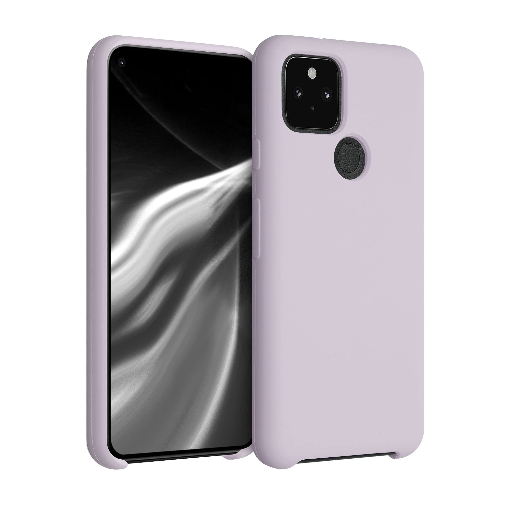 Kwmobile Case Compatible With Google Pixel 5 Case   Tpu Silicone Phone Cover With Soft Finish   Purple Cloud