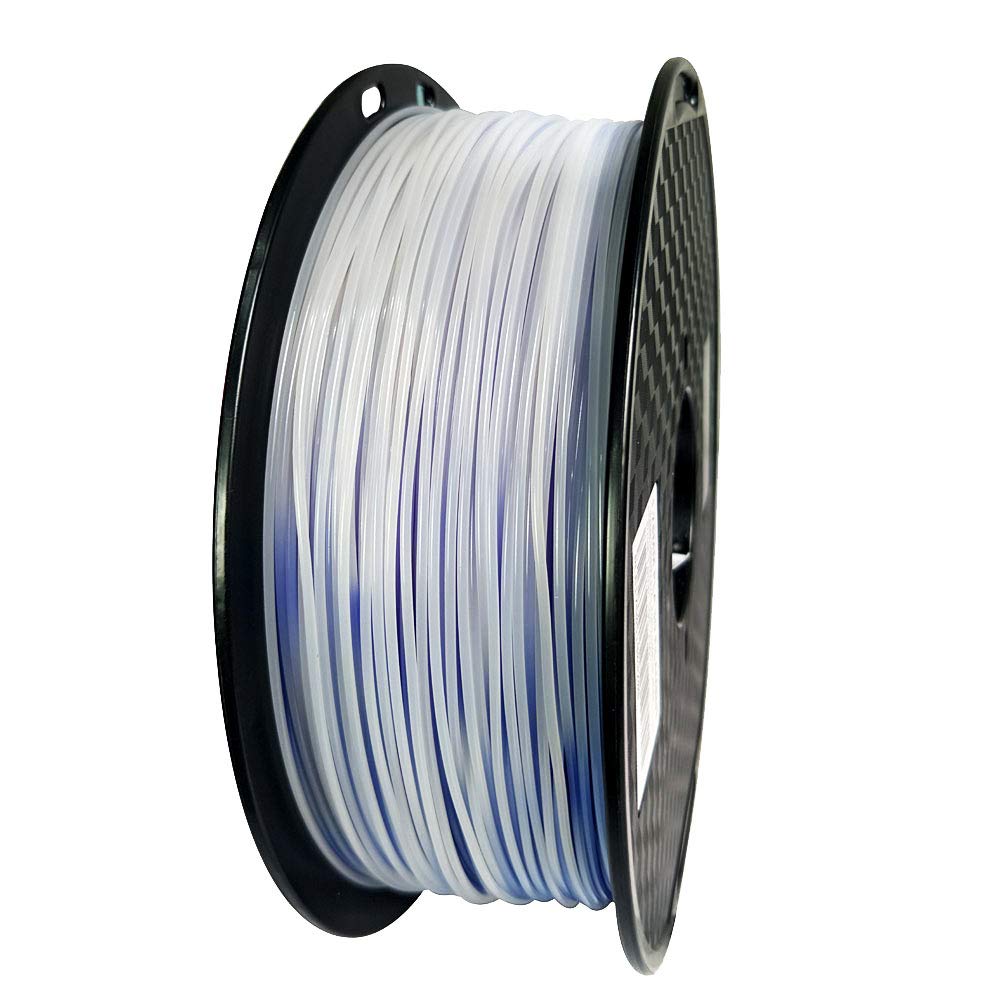 Temperature Color Changing Filament Violet Blue To White Pla Filament 1.75 Mm 1Kg 3D Printer Filament Color Changing With Temper