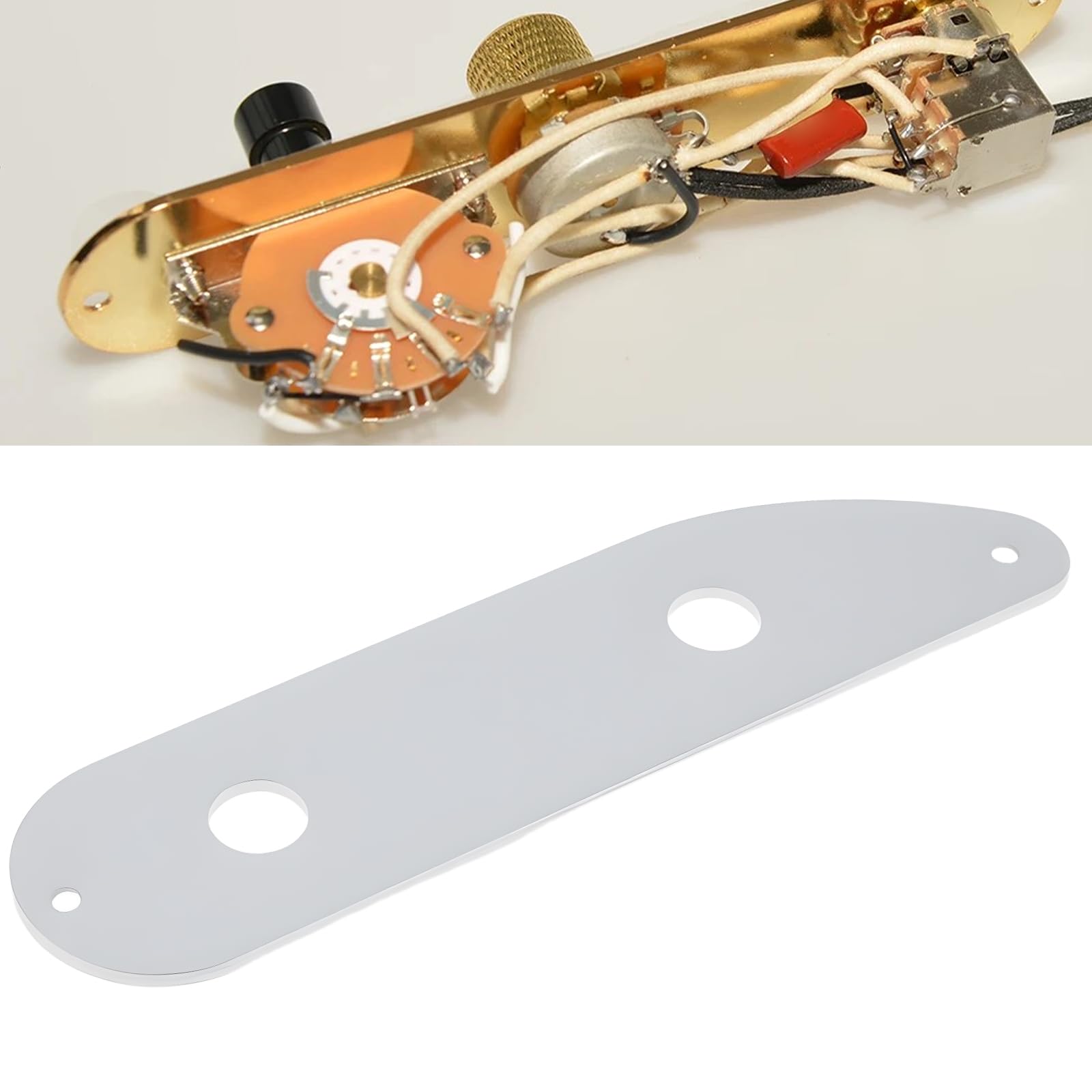 Create Idea Bass Control Plate 2 Holes Compatible With Cts Potentiometers Compatible With Tele Bass