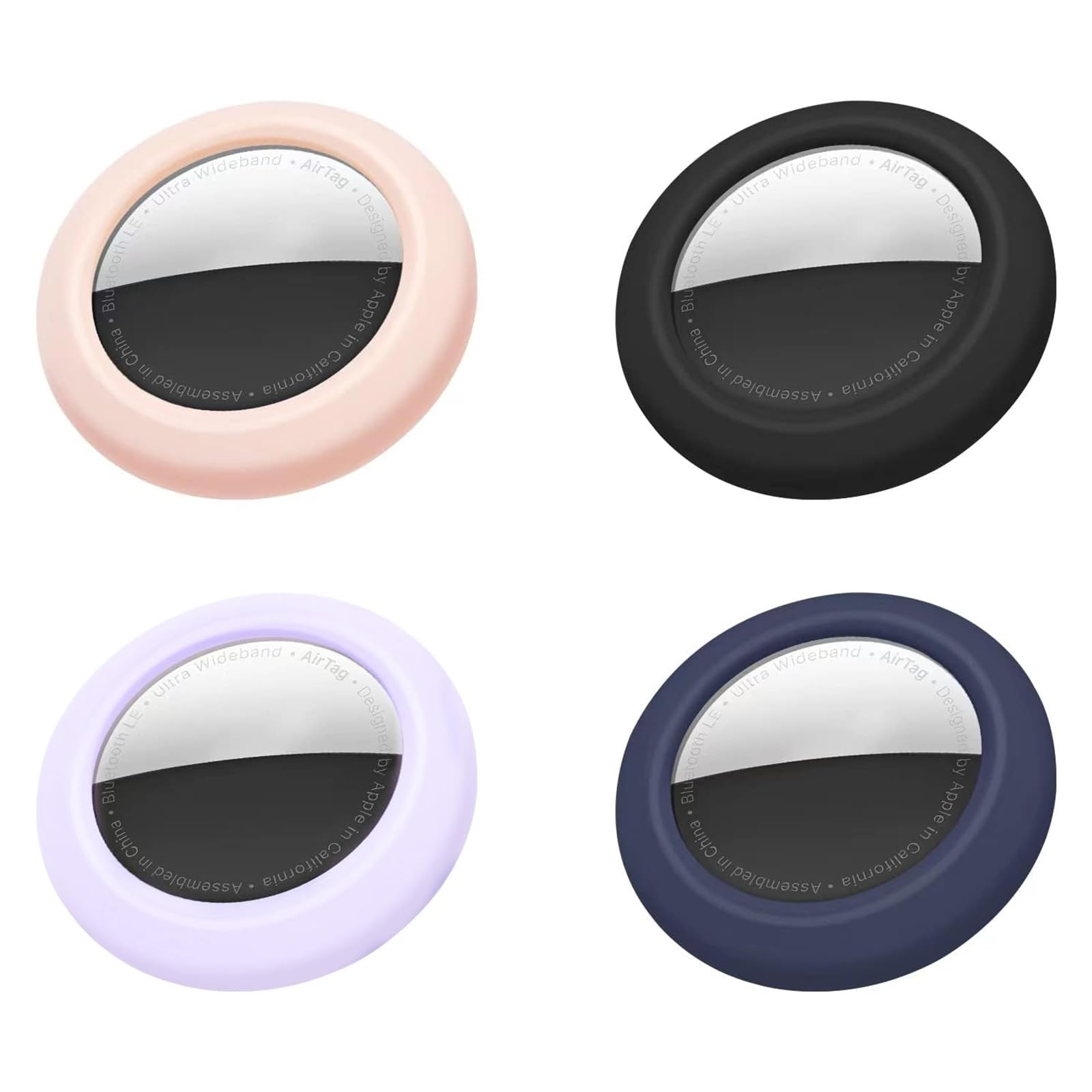 Teamola Silicone Case Compatible With Airtag Holder With Super Sticky Adhesive Mount - Reusable Airtag Cover Sticker For Phone, 