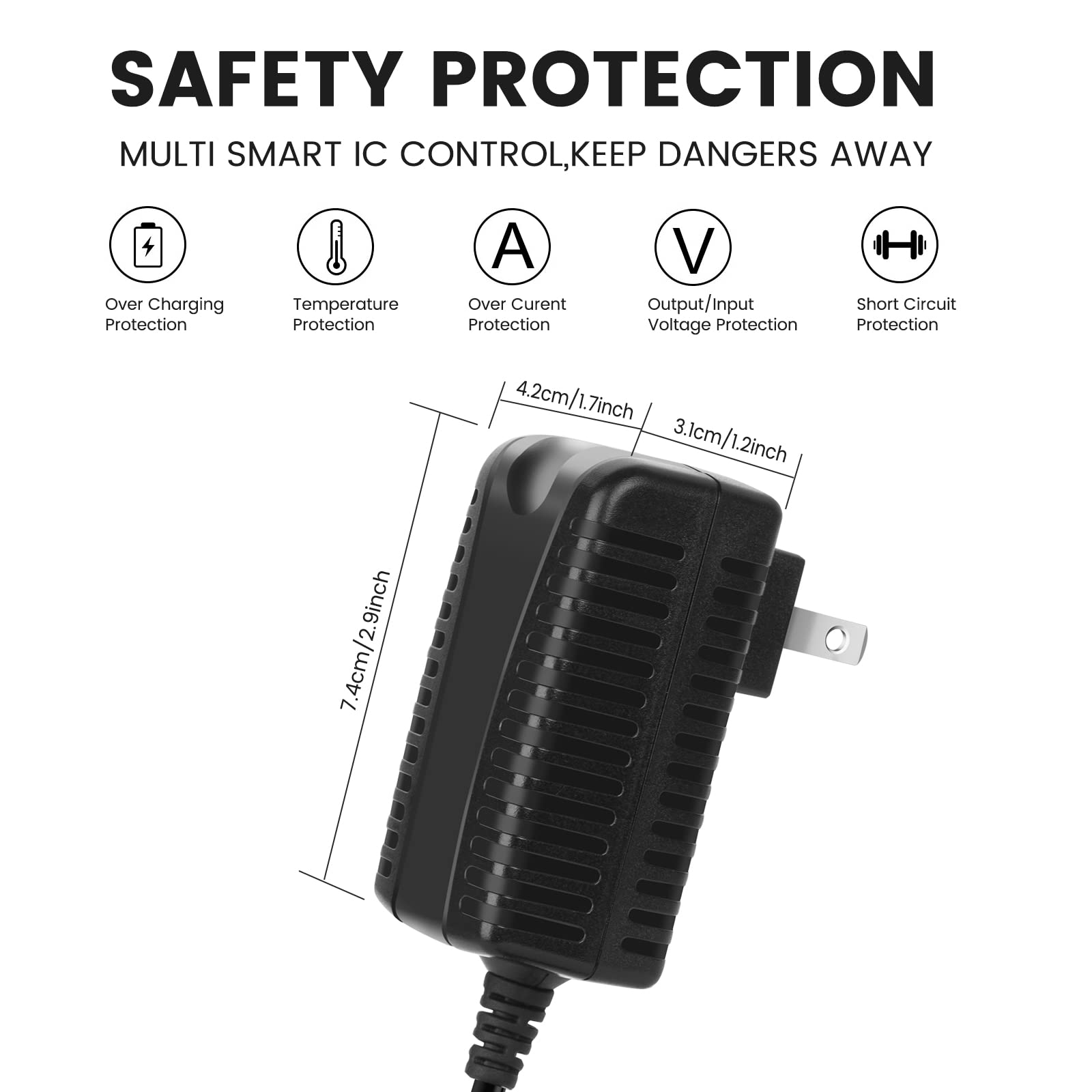 10V Charger For Dogtra 1900S 1902S Edge 2300Ncp 3500Ncp 3502Ncp Arc Super X3502Ncp Hk Aj 100A150 Us Power Cord