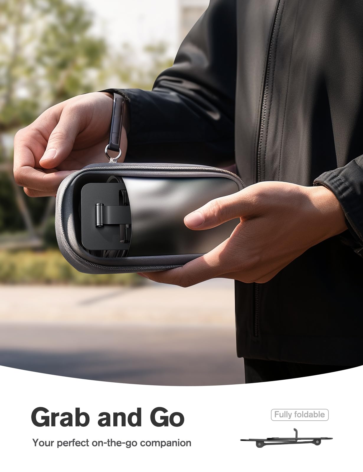 Nulaxy 2 Pack Dual Folding Cell Phone Stand, Fully Adjustable Phone Holder For Desk, Compatible With Phone 16 15 14 13 12 11, Ni