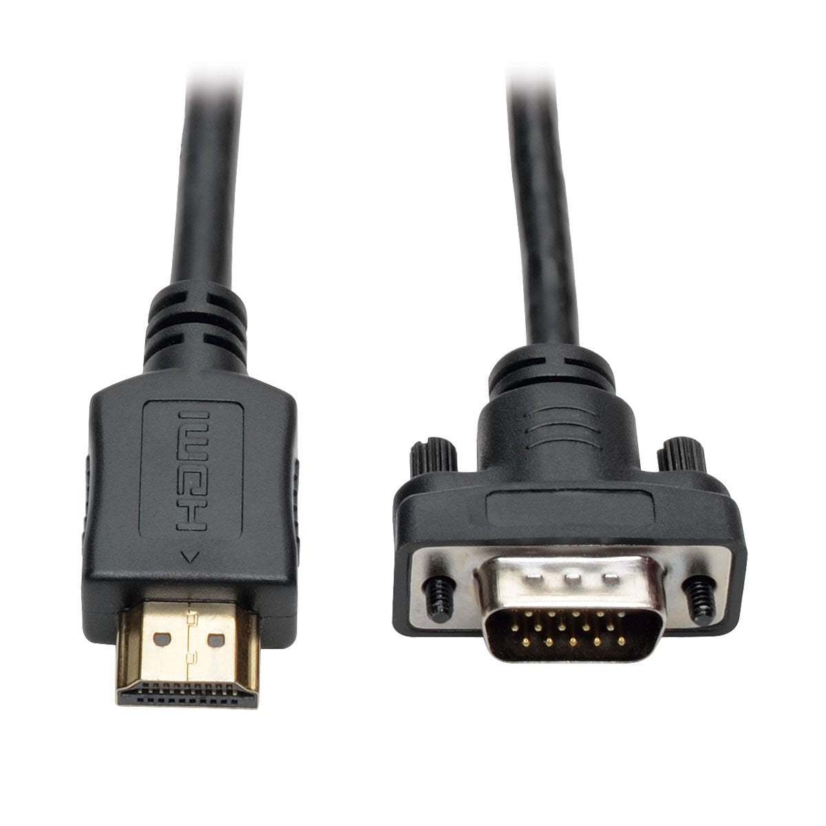 TRIPP LITE HDMI to VGA Active Adapter Converter Cable, Low Profile, MaletoMale, 1080p @ 60Hz, 6 Feet / 1.8 Meters, 3Year Warr