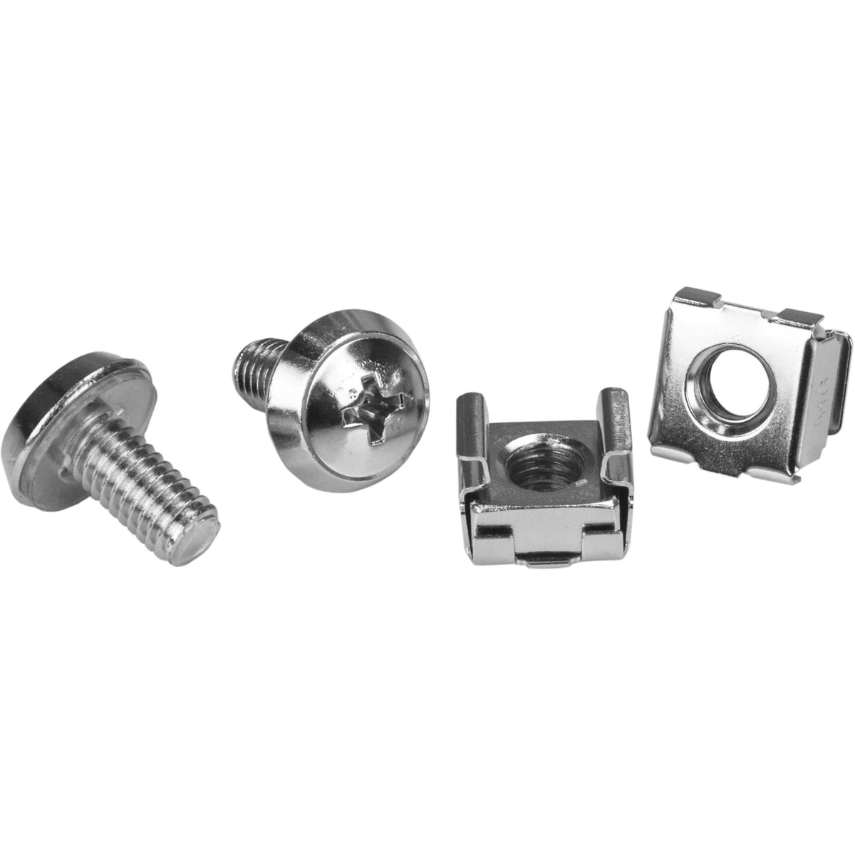 Startech.Com Rack Screws 20 Pack Installation Tool 12 Mm M6 Screws M6 Nuts Cabinet Mounting Screws And Cage Nuts (Cabscrwm620)