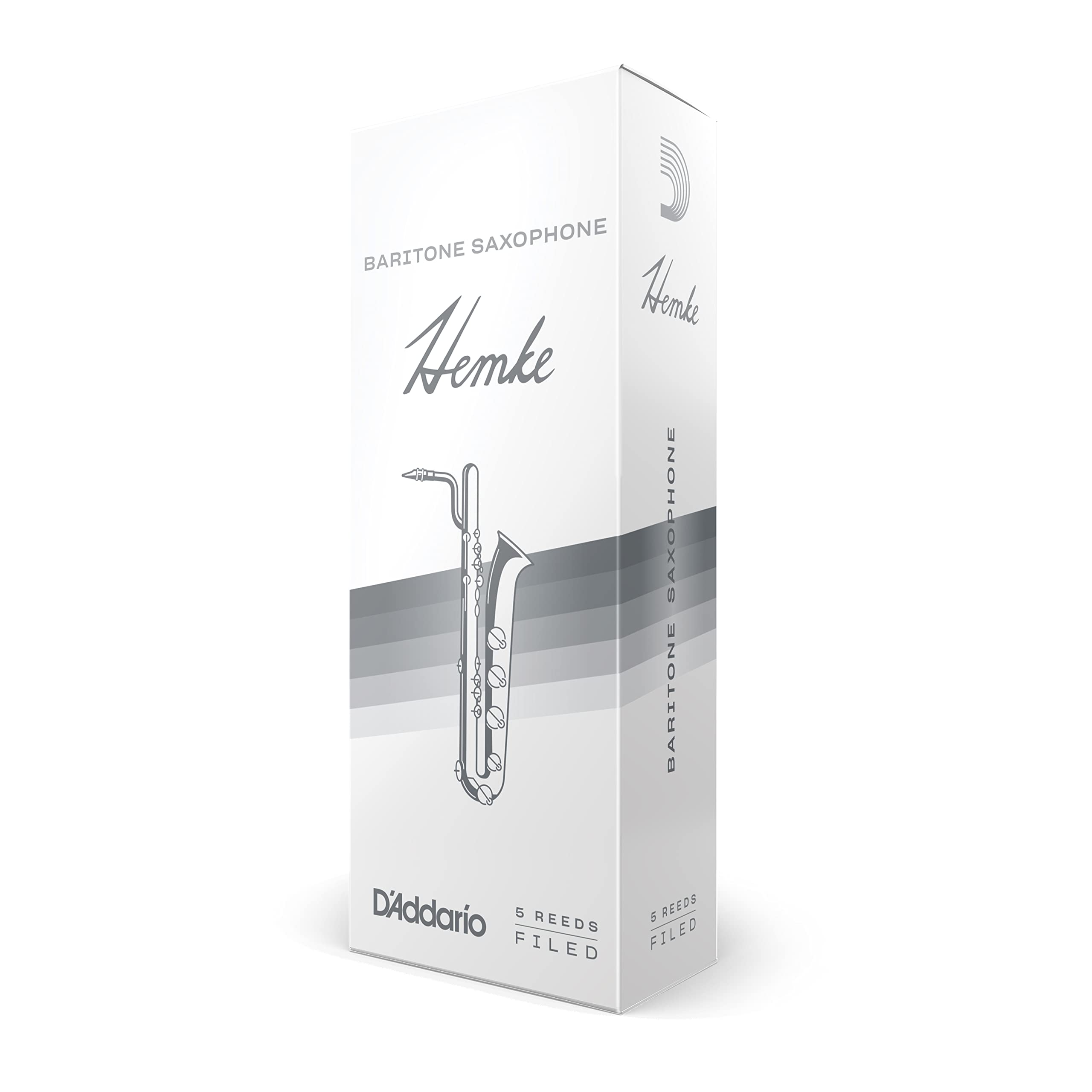 DAddario Woodwinds Rico Hemke Baritone Sax Reeds, Strength 3.0, 5-pack - RHKP5BSX300