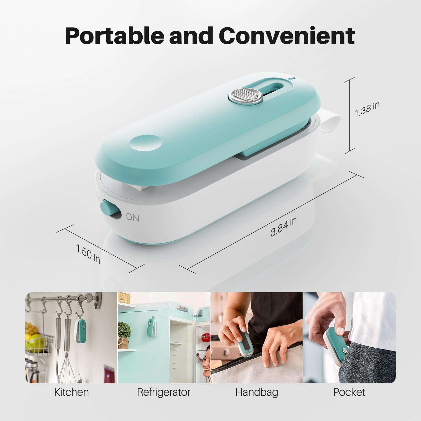 Odsd Bag Sealer, 2 In 1 Mini Bag Sealer Heat Seal And Cutter With Lanyard, Portable Handheld Chip Bag Sealer Heat Sealer For Sna