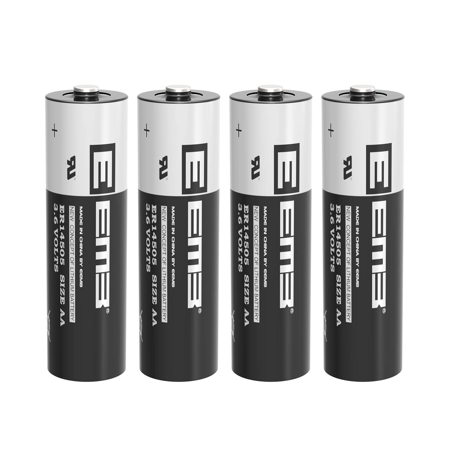 EEMB 4Pack ER14505 AA 3.6V Lithium Battery Li-SOCL2 Non-Rechargeable Battery SB-AA11 LS14500 TL-5903 SL-360 S7-400 ER14500 for S