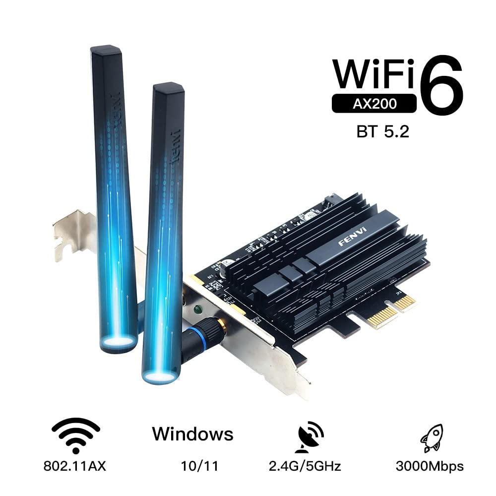 Fenvi Pci E Wifi 7 Card (Be8800Pro) Bt5.4 Be200 9.3Gbps Gmaing 802.11Be Tri Band Pcie Desktop Pc Network Adapter Upgrades Wifi 6