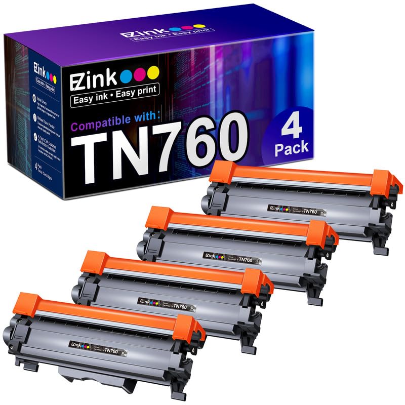 E Z Ink Compatible Tn760 Toner Cartridges Replacement For Brother Tn 760 Tn730 Tn 730 To Use With Hl L2350Dw Hl L2395Dw Hl L2390
