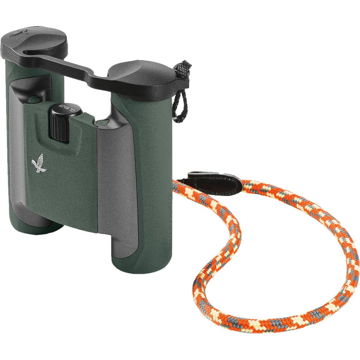 Swarovski Optik 10X25 Cl Pocket Binoculars With Twist In Eyecups And Large Field Of View (Green, Mountain Field Bag)