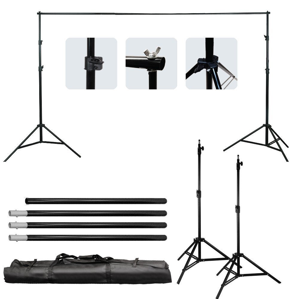 Limostudio Large & Heavy Duty 10 X 9.8 Feet Sturdy Backdrop Stand For Background Screen, Extra Height Large Backdrop Support Sys