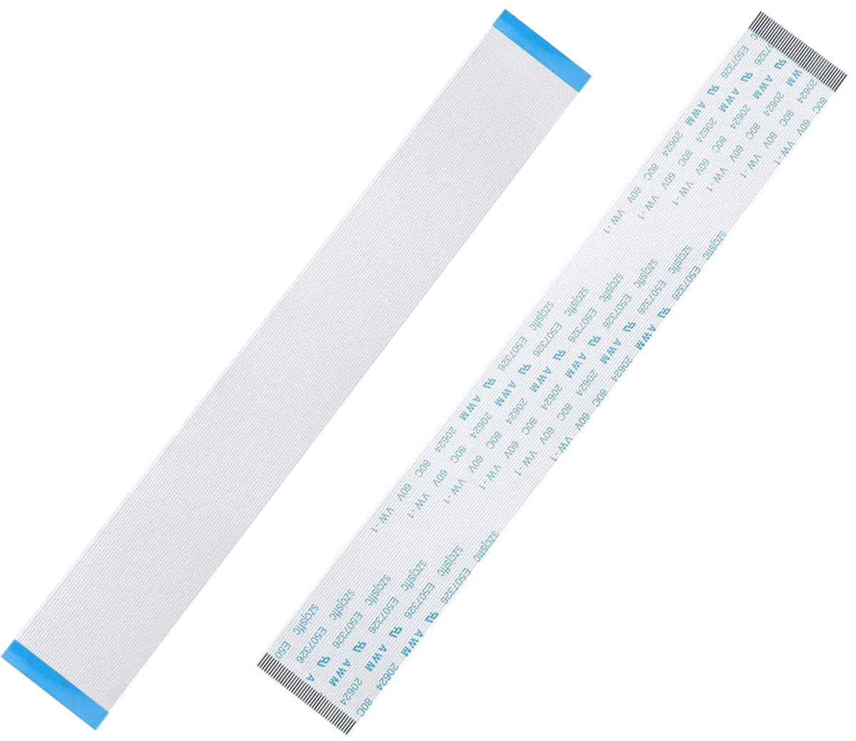 ITROLLE FPC FFC Flexible Ribbon Cable 40 Pin 0.5mm Pitch A Type Plastic Blue White 150mm