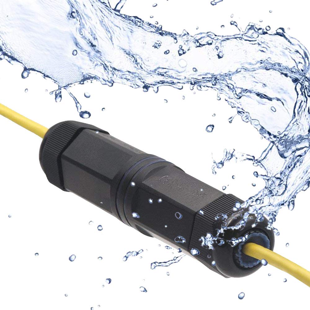 Vce Waterproof Rj45 Coupler Ip67, Cat6/Cat5E/Cat5 Female To Female Coupler Connector Shielded 8Pin For Outdoor Ethernet Lan Cabl