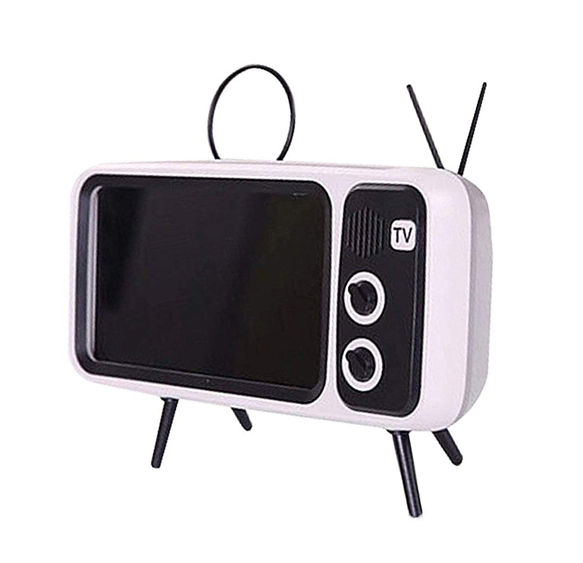UnnFiko Wireless Bluetooth Speakers Retro TV Style Stand Holder, Cartoon Desktop Bracket Desk Mount, Universal for Samsung iPhon