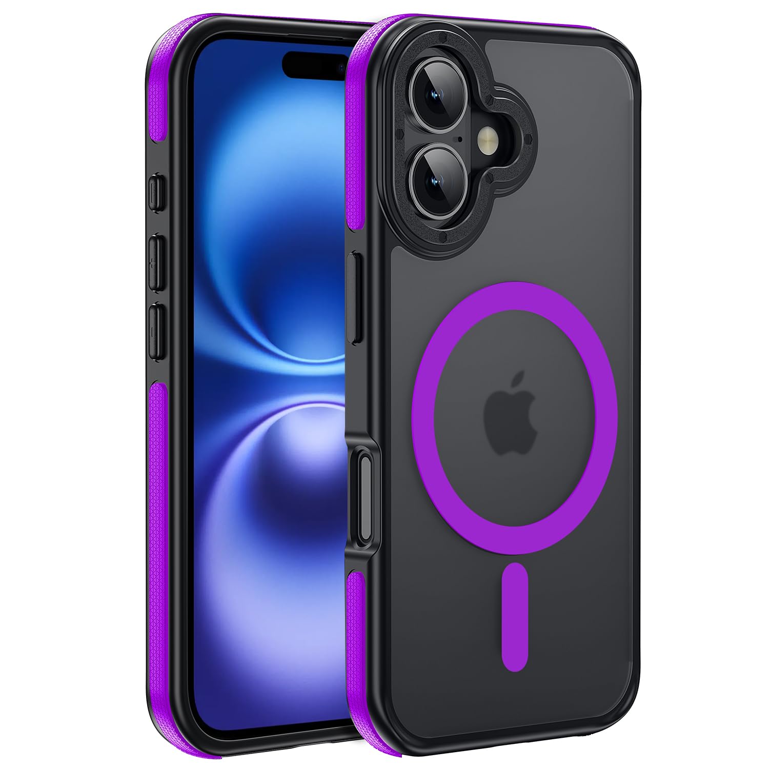 Yzoiko Strong Magnetic Case For Iphone 16 [10Ft Military Grade Protection] Compatible With Fit Magsafe Shockproof Slim Thin Cove