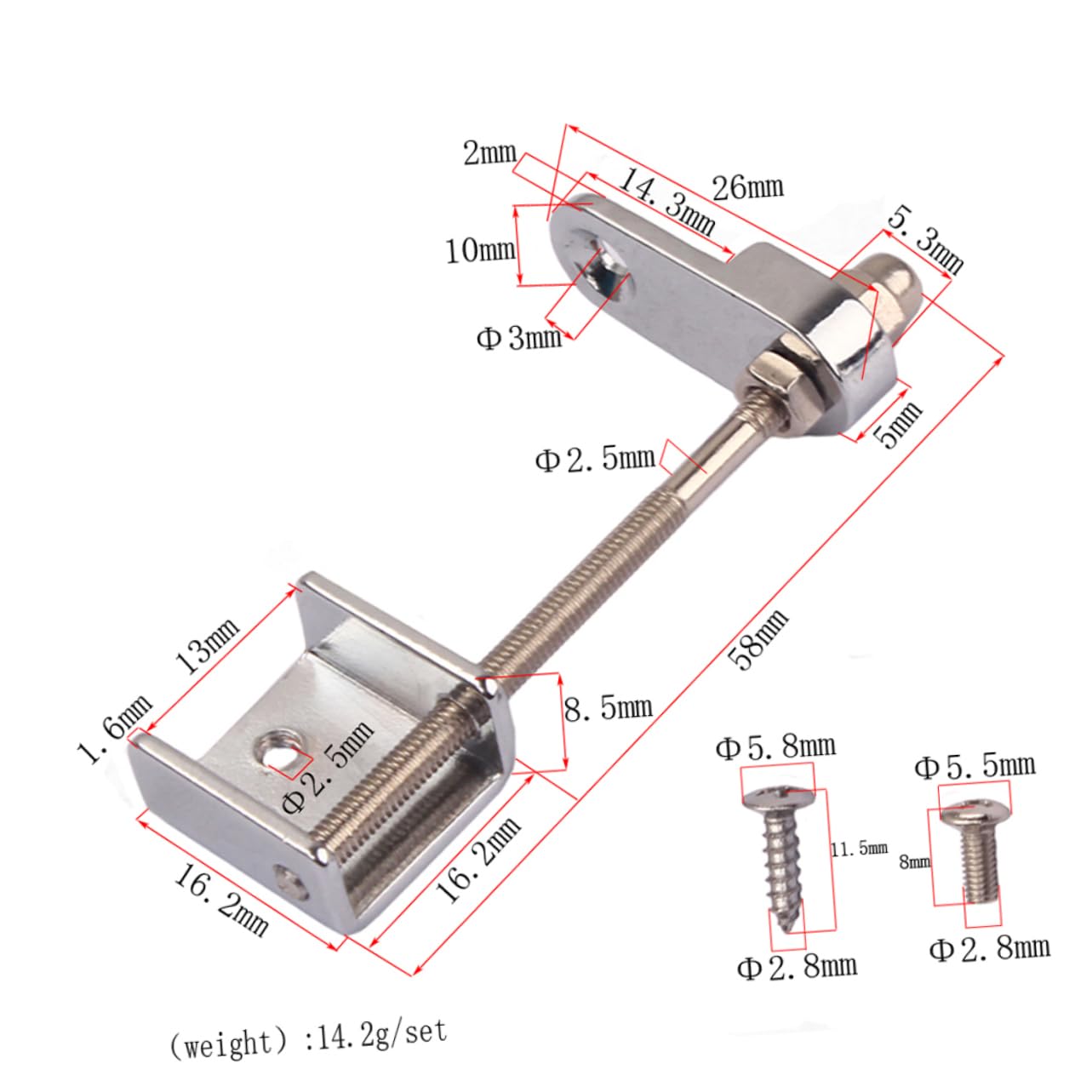 Galpada 1 Set Guitar Mount Bracket Pickguard Bracket With Screw Electric Guitar Replacement Mandolin Support Pickguard Mounting