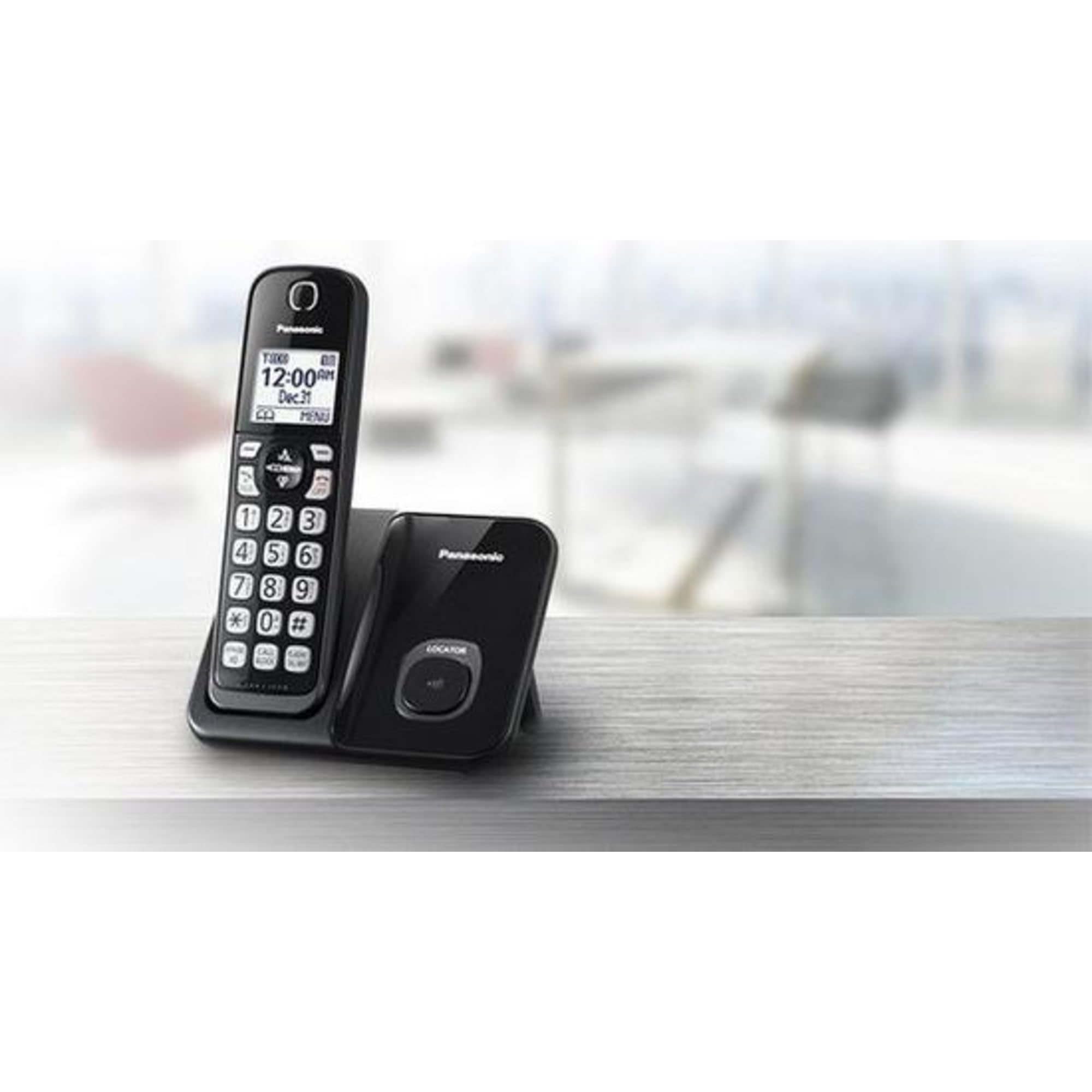 Panasonic Expandable Cordless Phone System With Call Block And High Contrast Displays And Keypads   1 Cordless Handset   Kx Tgd5