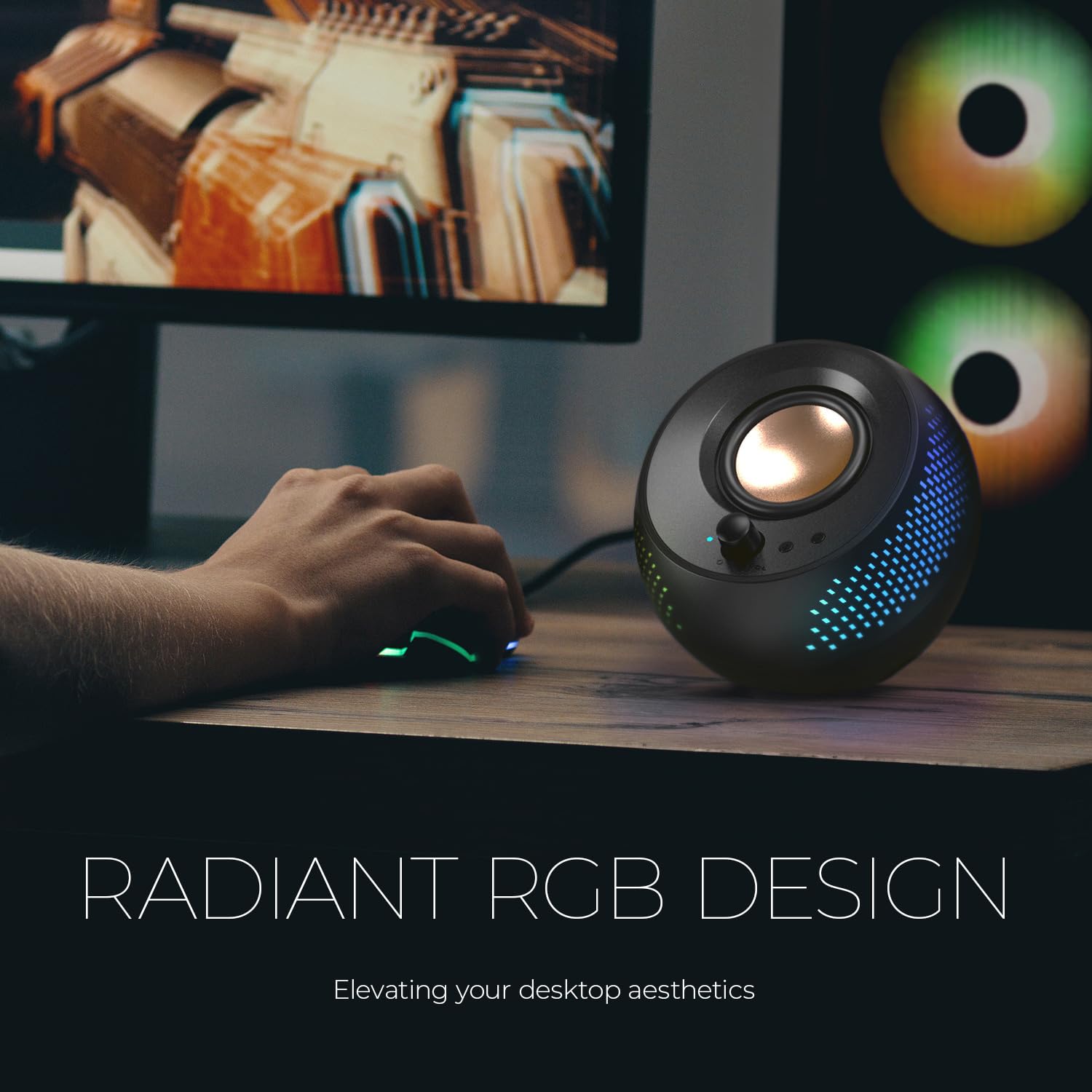 Creative Pebble X Plus 2.1 Usb-C Computer Speakers With Subwoofer And Customizable Rgb Lighting, Bluetooth 5.3, Usb Audio, Up To