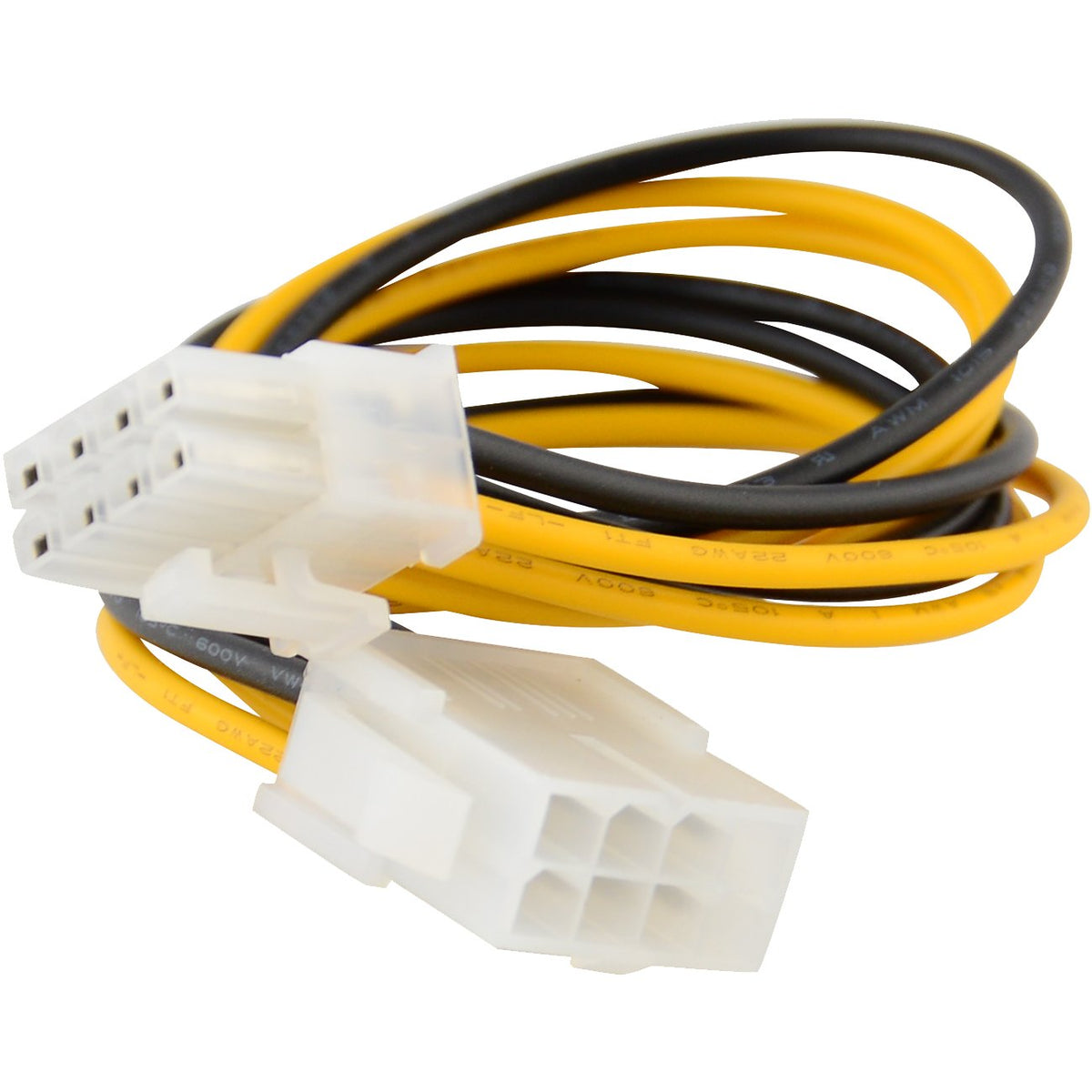 8-pin 12V ATX EPS Power Extension Cable Male to Female, 8 inch / 20 cm