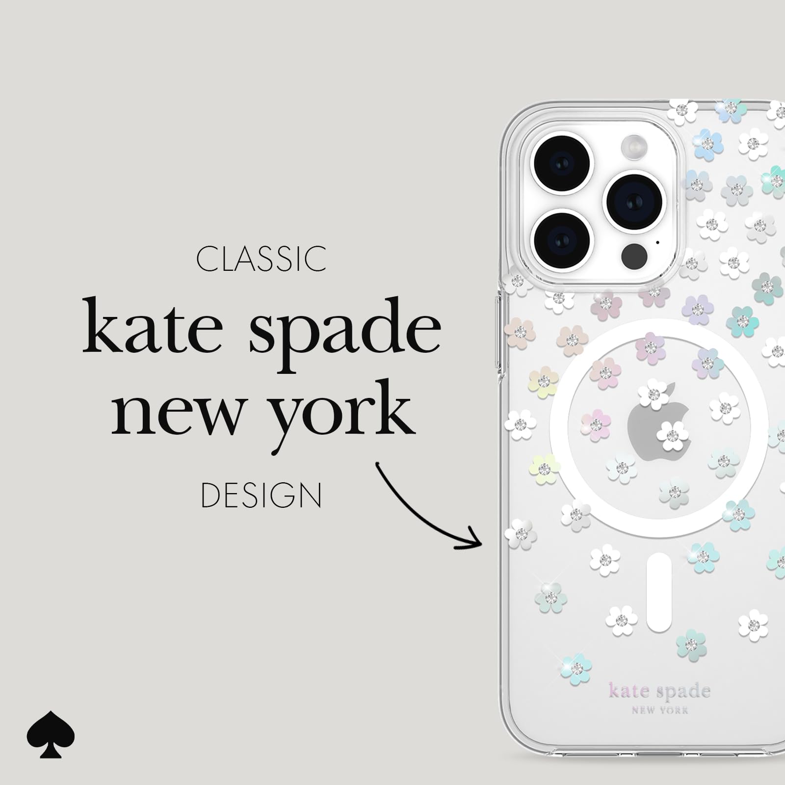 Kate Spade New York Iphone 15 Pro Max Case, Compatible With Magsafe   Scattered Flowers