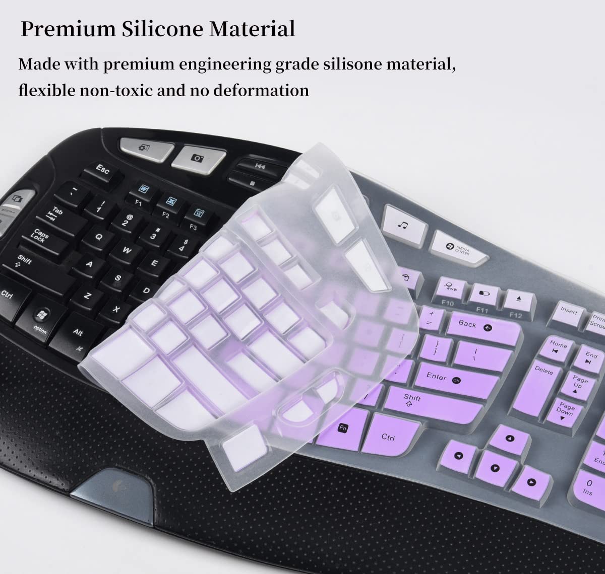 Keyboard Cover Skin For Logitech K350 Mk550 Mk570 Wireless Keyboard, Logitech K350 Mk550 Mk570 Accessories, Logitech K350 Mk550