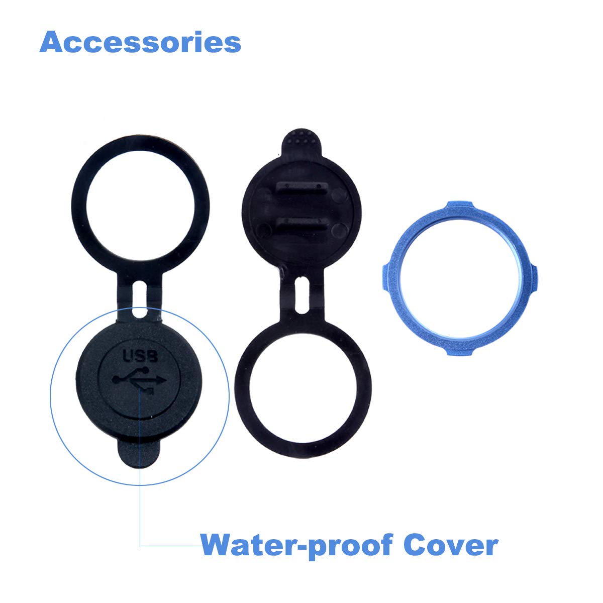 Kework Metal Usb 3.0 Port & 3.5Mm Jack Mount With Light, 3.3Ft Usb & 3.5Mm Male To Usb & 3.5Mm Female Flush Mount Panel Mount Ex