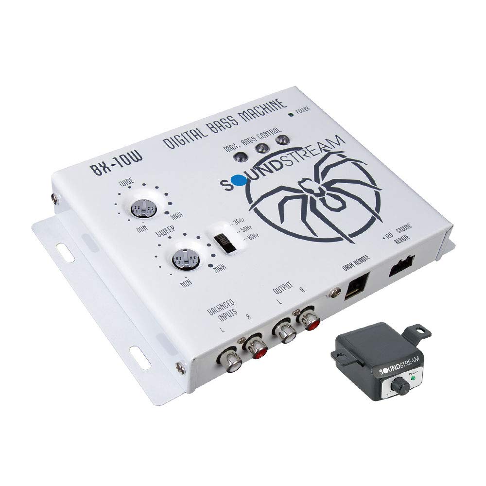 Soundstream Bx 10W Digital Bass Reconstruction Processor With Remote (White)