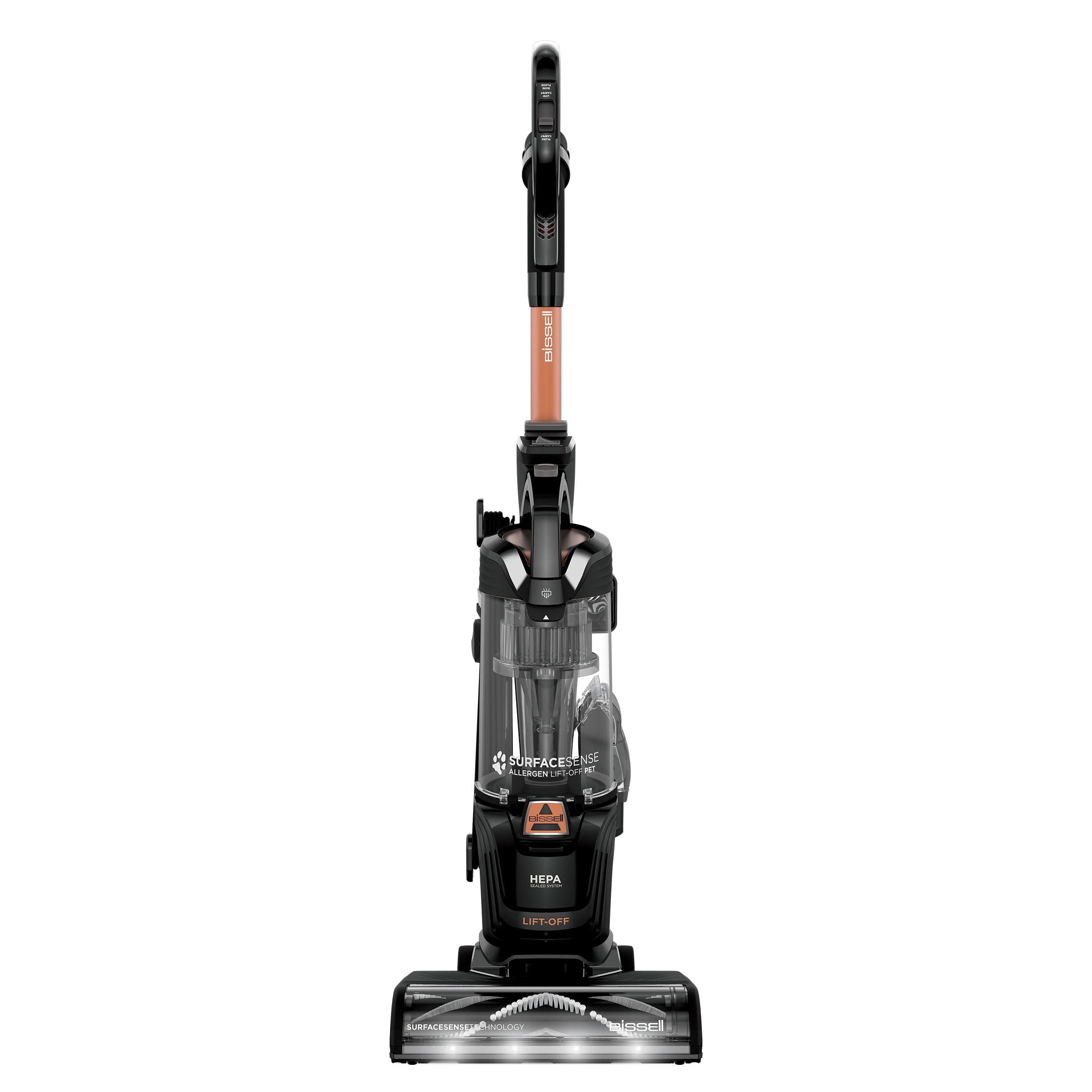 Bissell Surfacesense Allergen Lift Off Pet Upright Vacuum, With Tangle Free Multi Surface Brush Roll, Led Headlights, & Lift Off