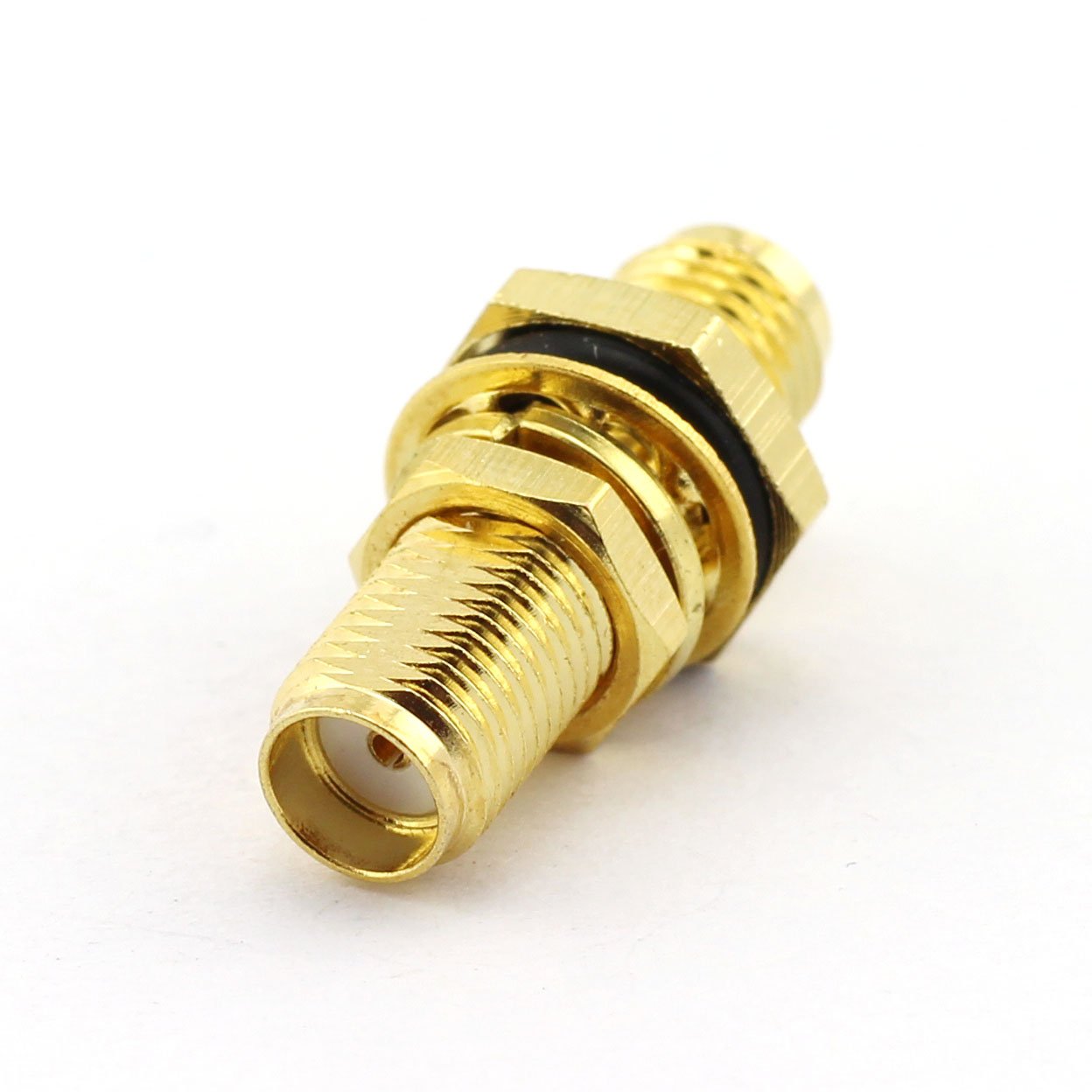 Dgzzi 2 Pack Rf Coaxial Adapter With Waterproof Gasket Sma Coax Jack Connector Sma Female To Sma Female