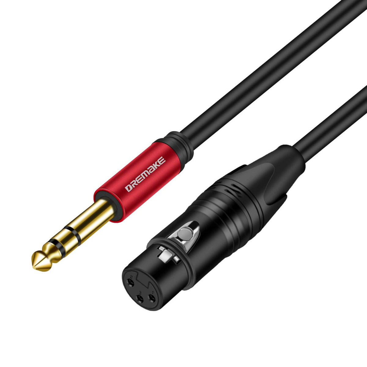 Balanced Xlr To 1/4 Audio Cable, 25Ft Dremake Jack 6.35Mm (1/4 Inch) Trs Male To Xlr Female Signal Interconnect Mic Cable For Mi