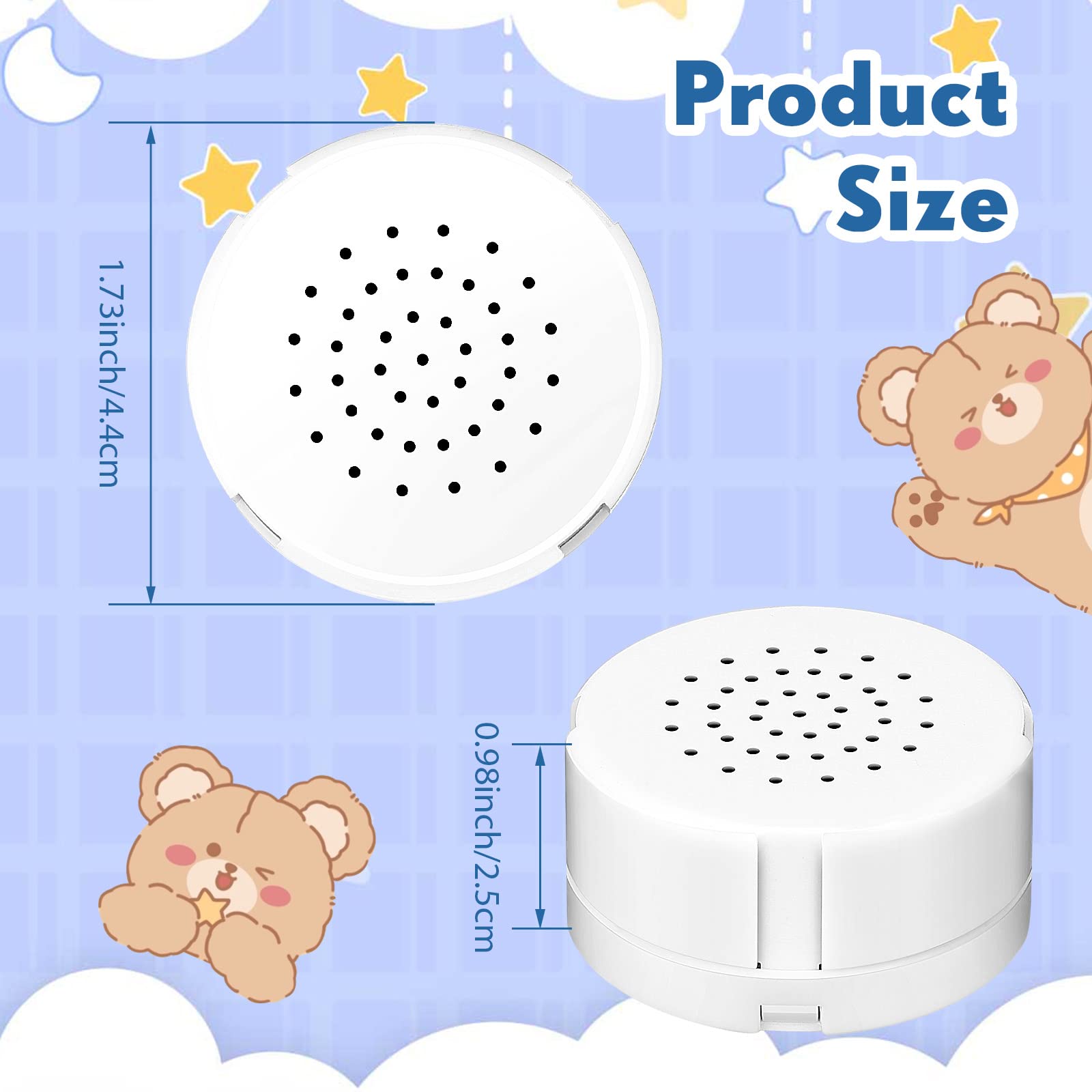 12 Pcs Voice Recorder For Stuffed Animal, Sound Recorder Music Recordable Sound Module Recording Device Record Custom Message Fo