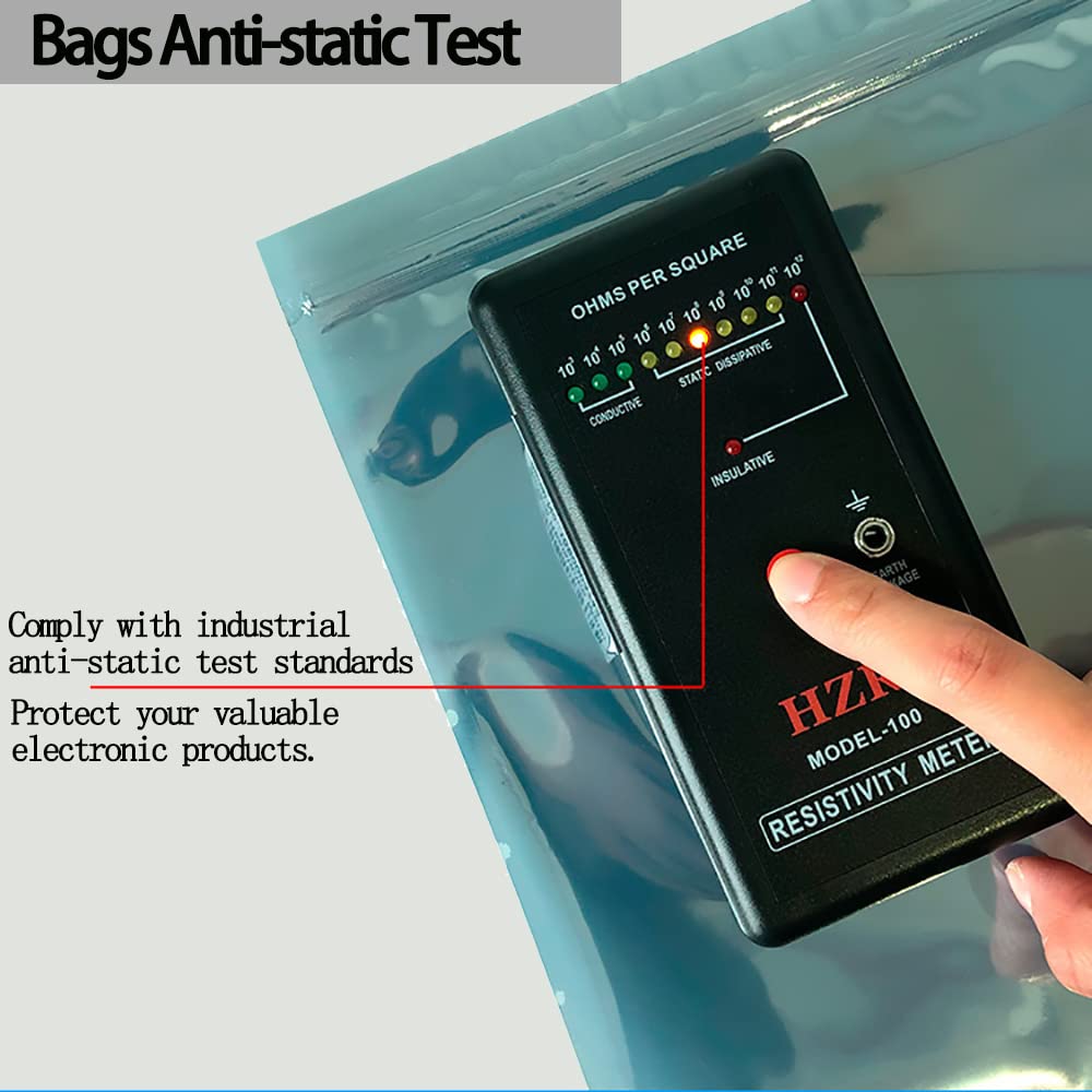 Anti Static Bags, 100Pcs 5.9 X 7.9 Inches Premium Resealable Esd Bags,Antistatic Bags For 3.5'' Hard Drive Ssd Hdd And Electroni