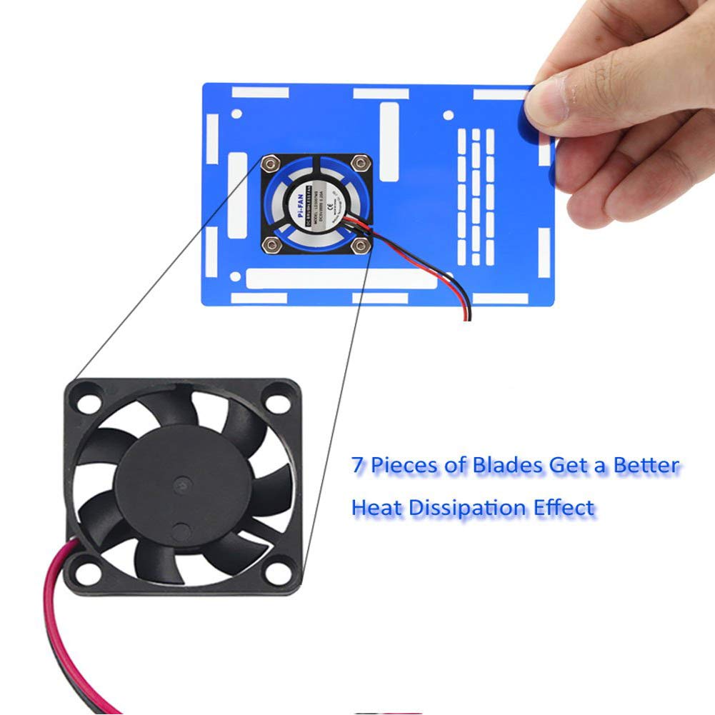 Raspberry Pi Fan   10 Pack Cpu Cooling Heatsink Cooler, Separating One To Two Interface, 3.3V 5V For Pi4, Pi3, Pi2, Pi1