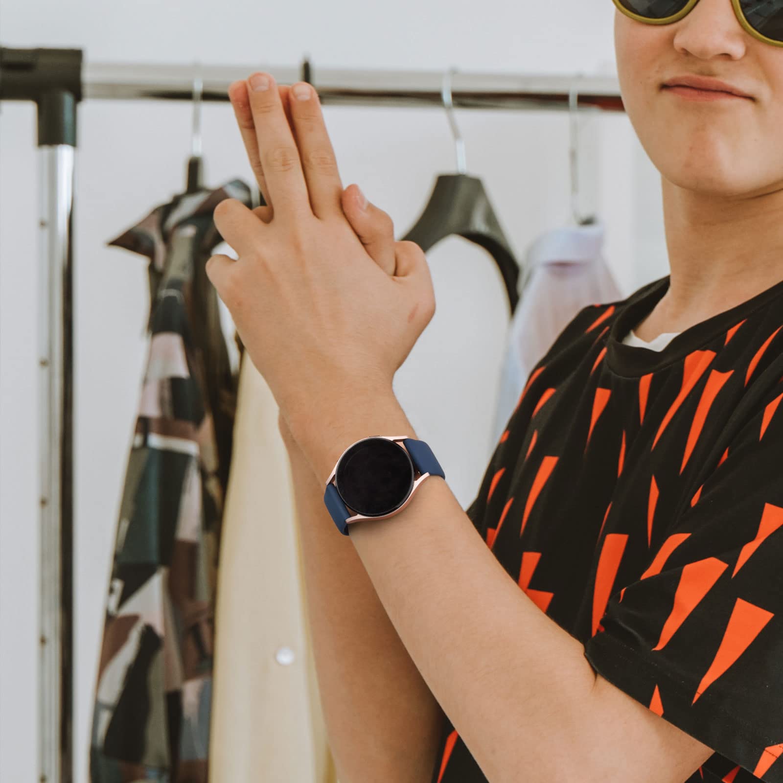 Meliya Bands For Coros Pace 3 / Apex Pro Smart Watch Bands, 22Mm Soft Silicone Sport Strap Replacement Band (Navy Blue)