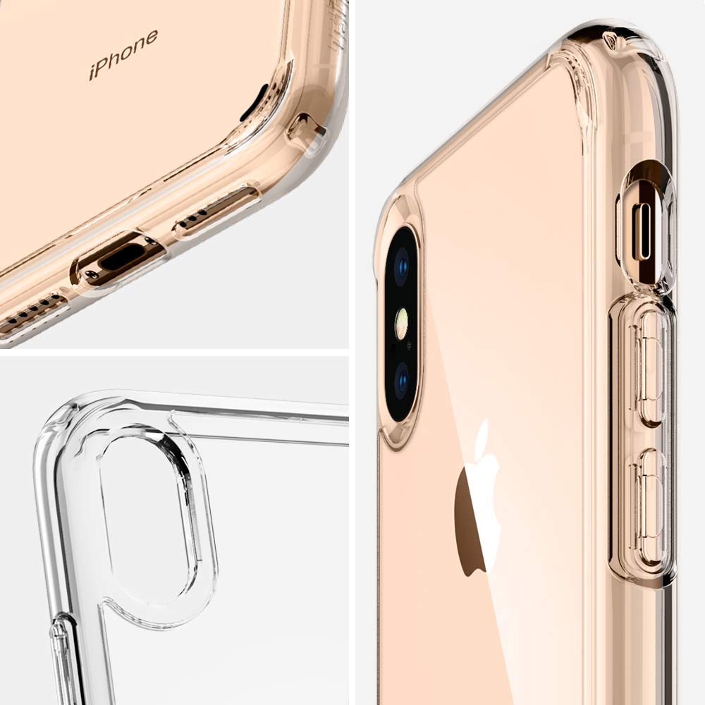 Spigen Ultra Hybrid Designed For Iphone Xs Case (2018) / Designed For Iphone X Case (2017)   Crystal Clear