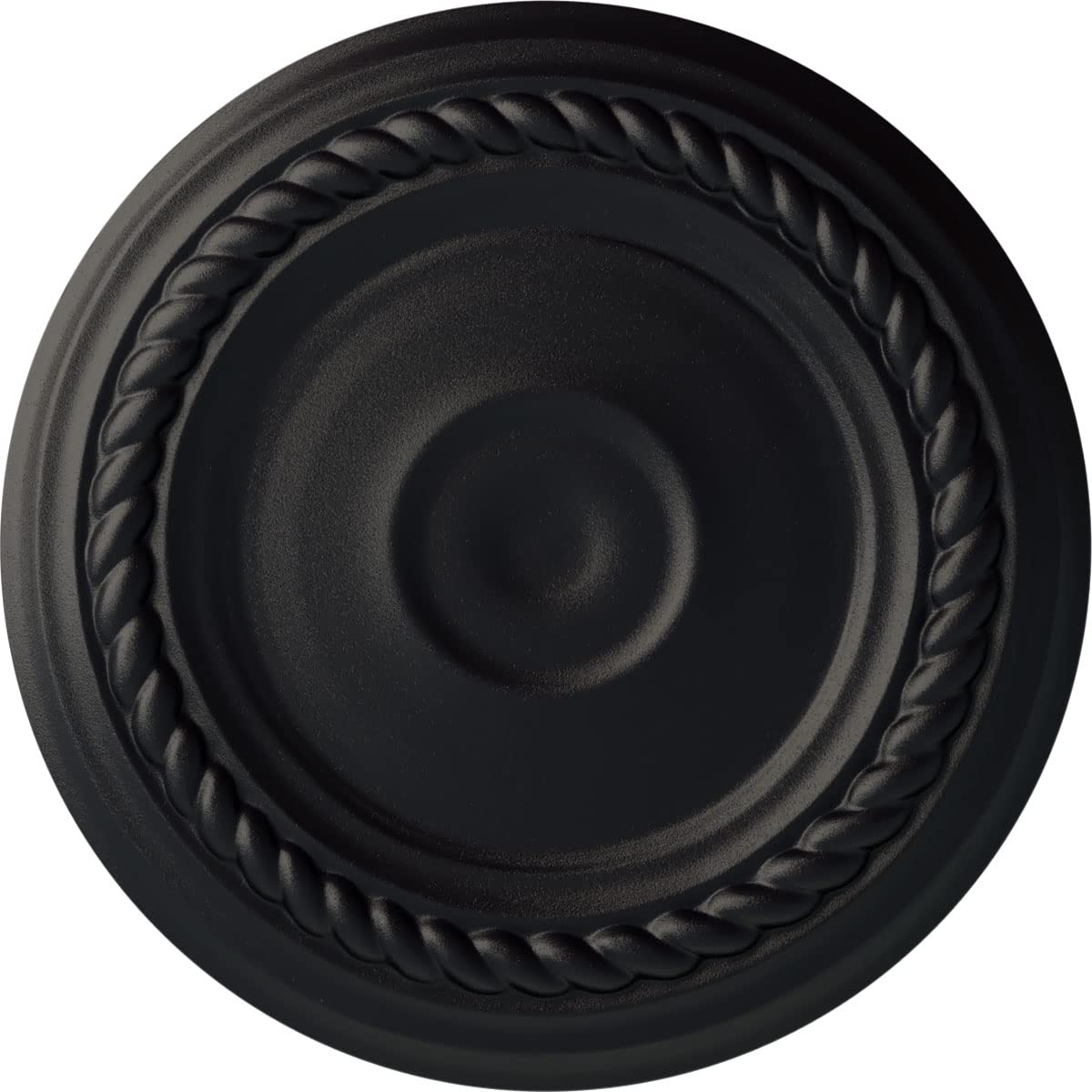 Ekena Millwork 7 7/8OD x 3/4P Small Alexandria Ceiling Medallion Fits Canopies up to 4 5/8 Ceiling Medallion, Steel Gray