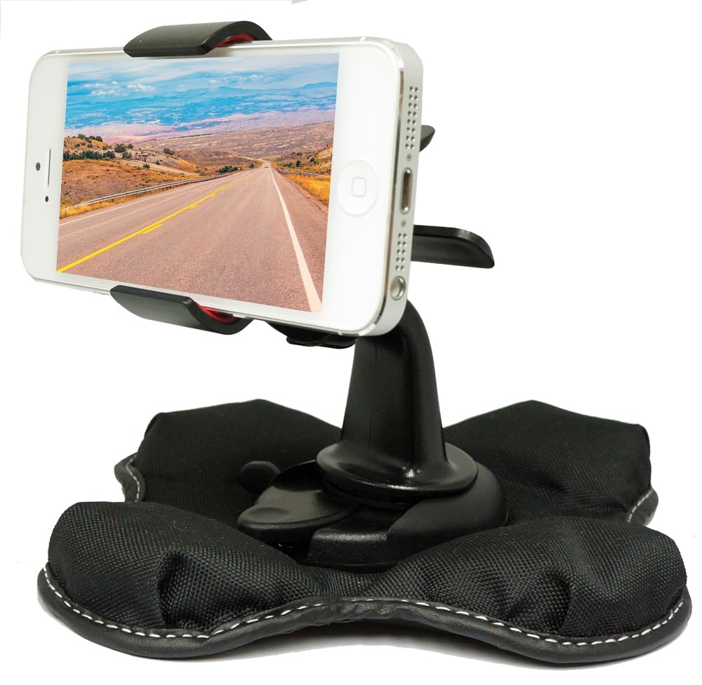 Chargercity Claw-X Nonslip Smartphone Beanbag Friction Dashboard Mount For Galaxy S24 S23 I Phone 14 15 16 Pro Max Ultra Oneplue