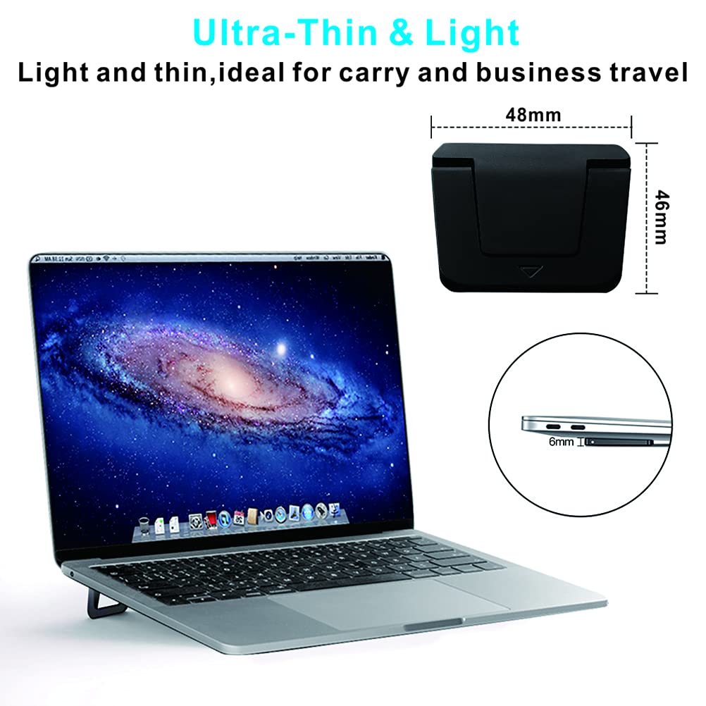 Self Adhesive Mini Portable Laptop Stand, Invisible Computer Stand, Foldable Ergonomic Desktop Stand, Compatible With Matebook X