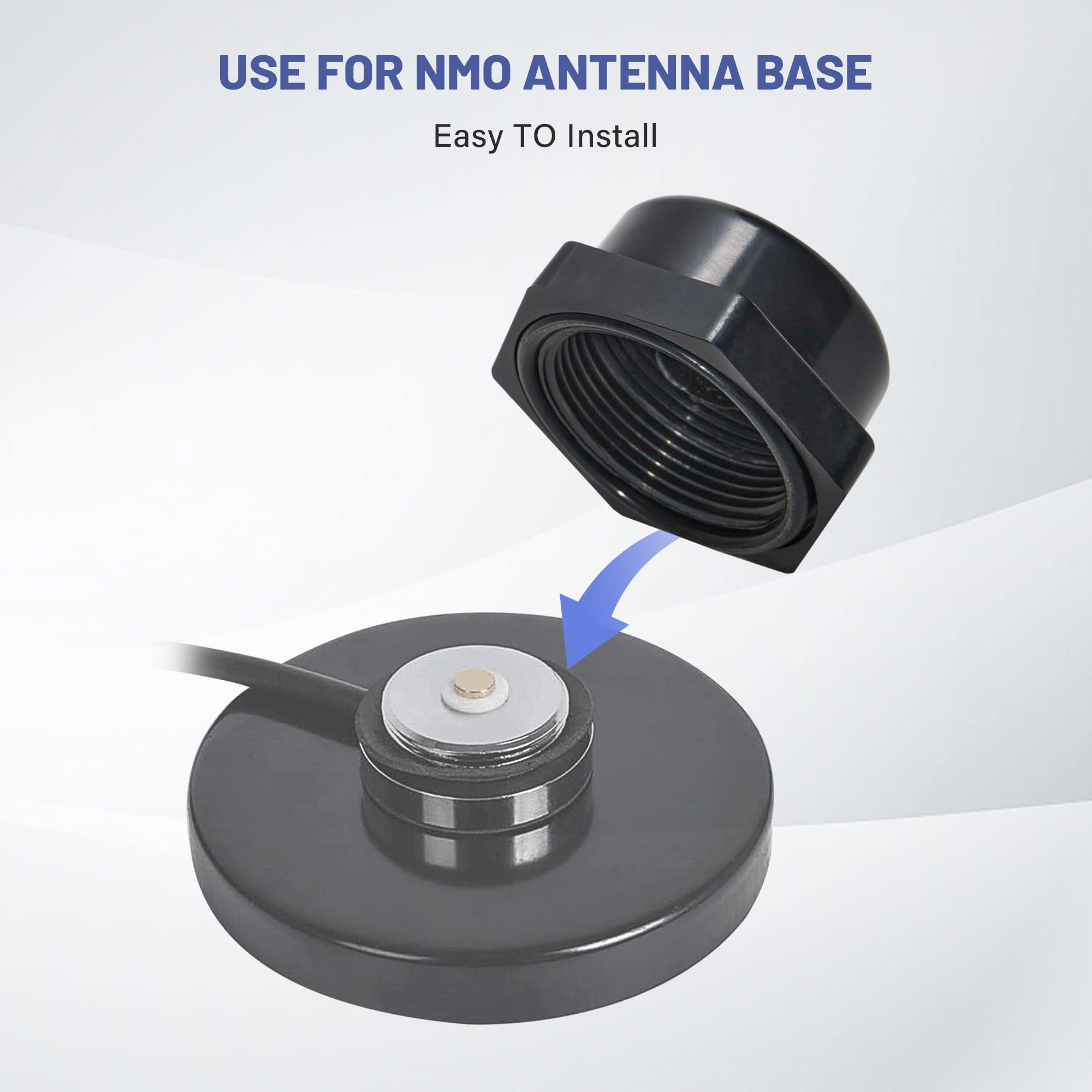 Anina Nmo Antenna Mount Cap With O Ring Seal Dust Weather Rain Cover 2 Pack
