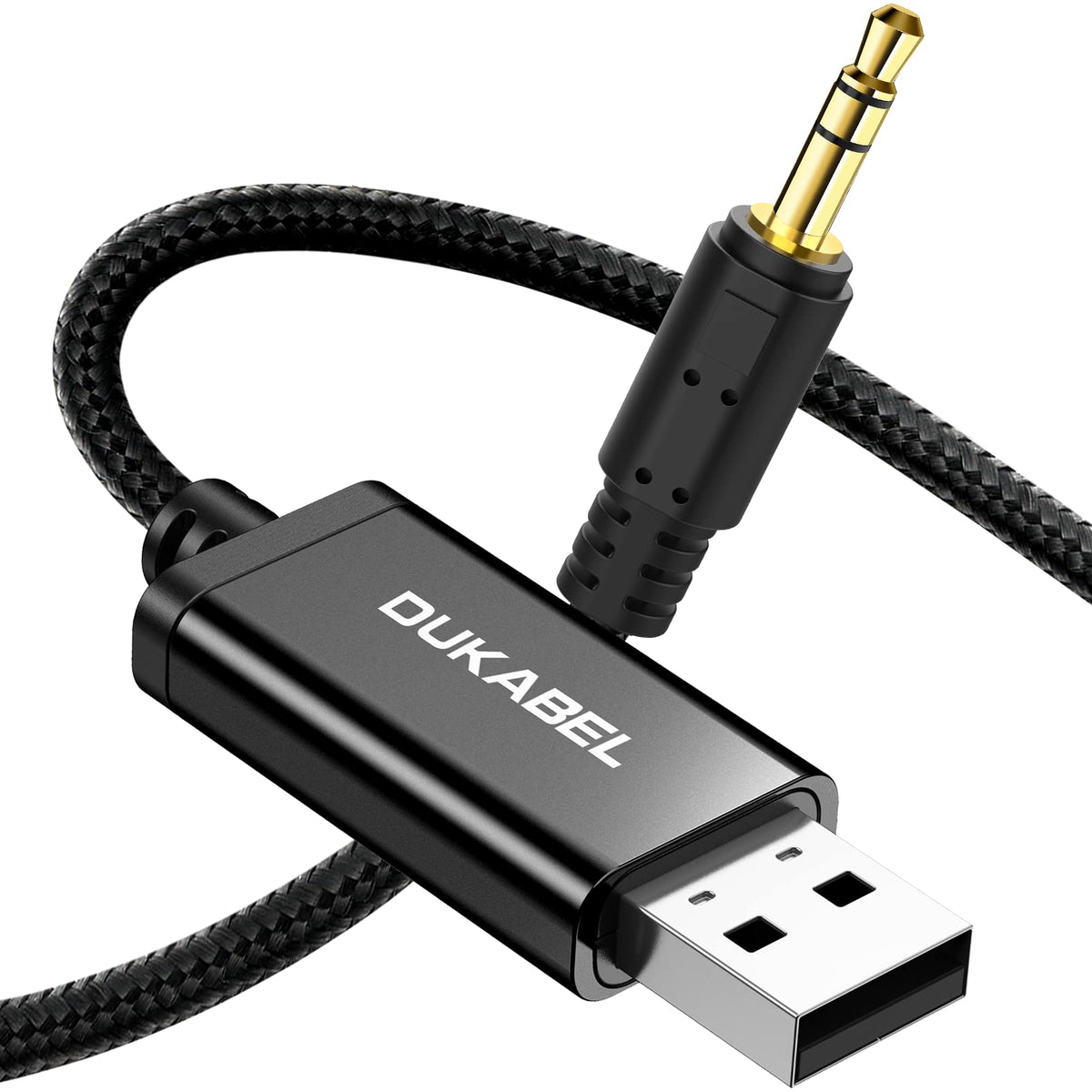 Dukabel Usb To 3.5Mm Aux Cable, Usb To 3.5Mm Jack Cord For Pc Ps4 Ps5 Usb2.0 To 1/8 Male Auxiliary Audio Cable For Headphone Spe