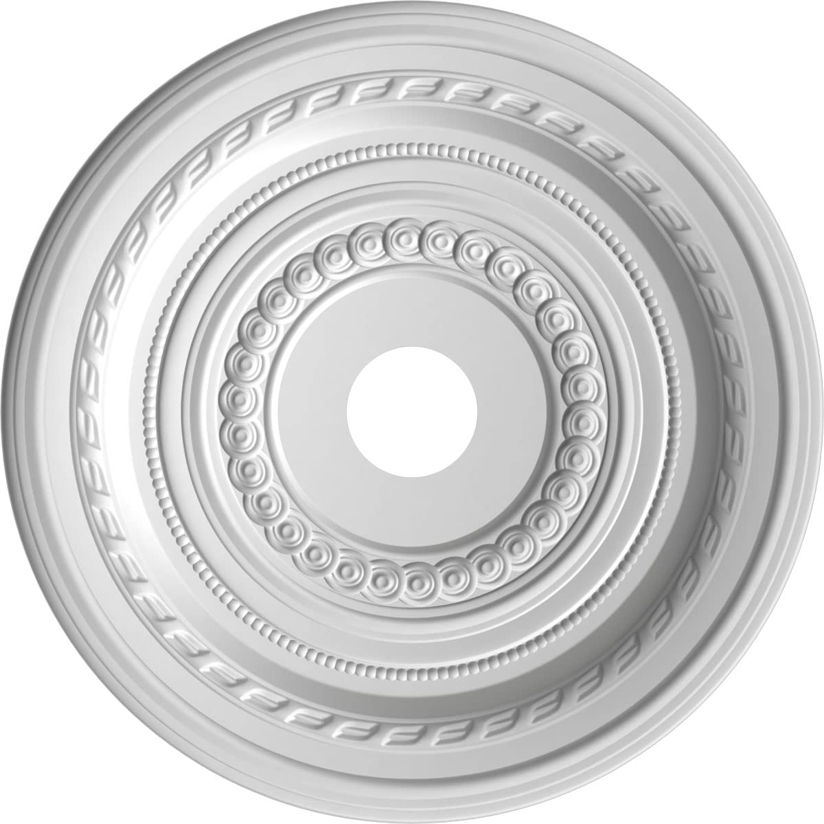 22Od X 3 1/2Id X 1P Cole Thermoformed Pvc Ceiling Medallion (Fits Canopies Up To 6), Textured Metallic Galaxy