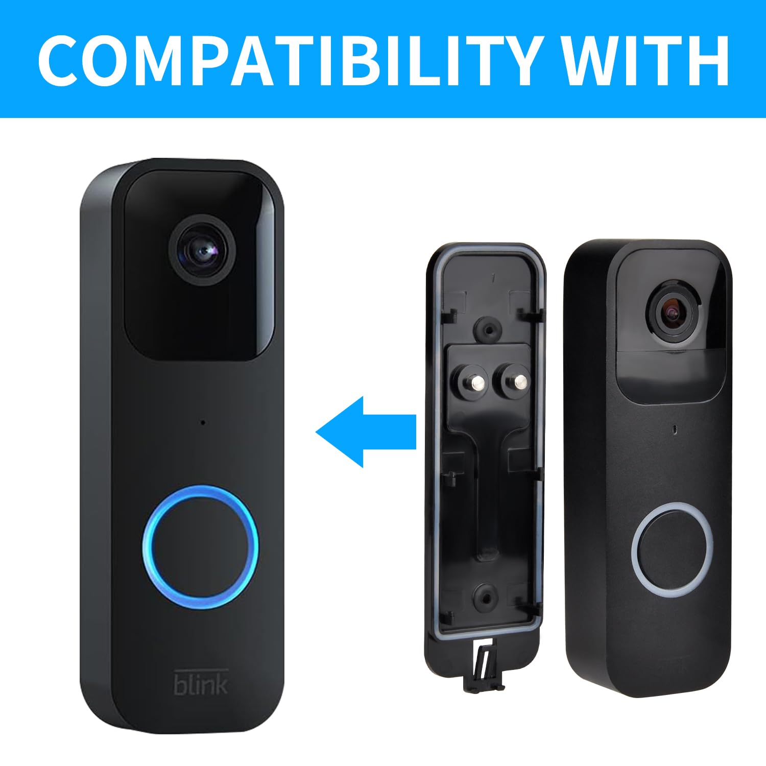 Blink Doorbell Backplate Replacement, Blink Doorbell Back Plate,Backplate Compatible With Blink Video Doorbell, Blink Doorbell M