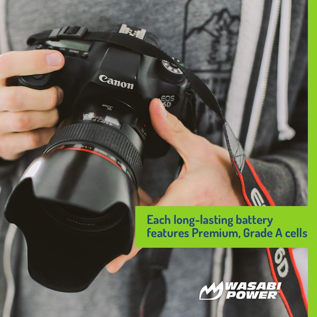 Wasabi Power Nb 13L Battery (2 Pack) And Charger For Canon Powershot G1 X Mark Iii, G5 X, G5 X Mark Ii, G7 X, G7 X Mark Ii, G7 X
