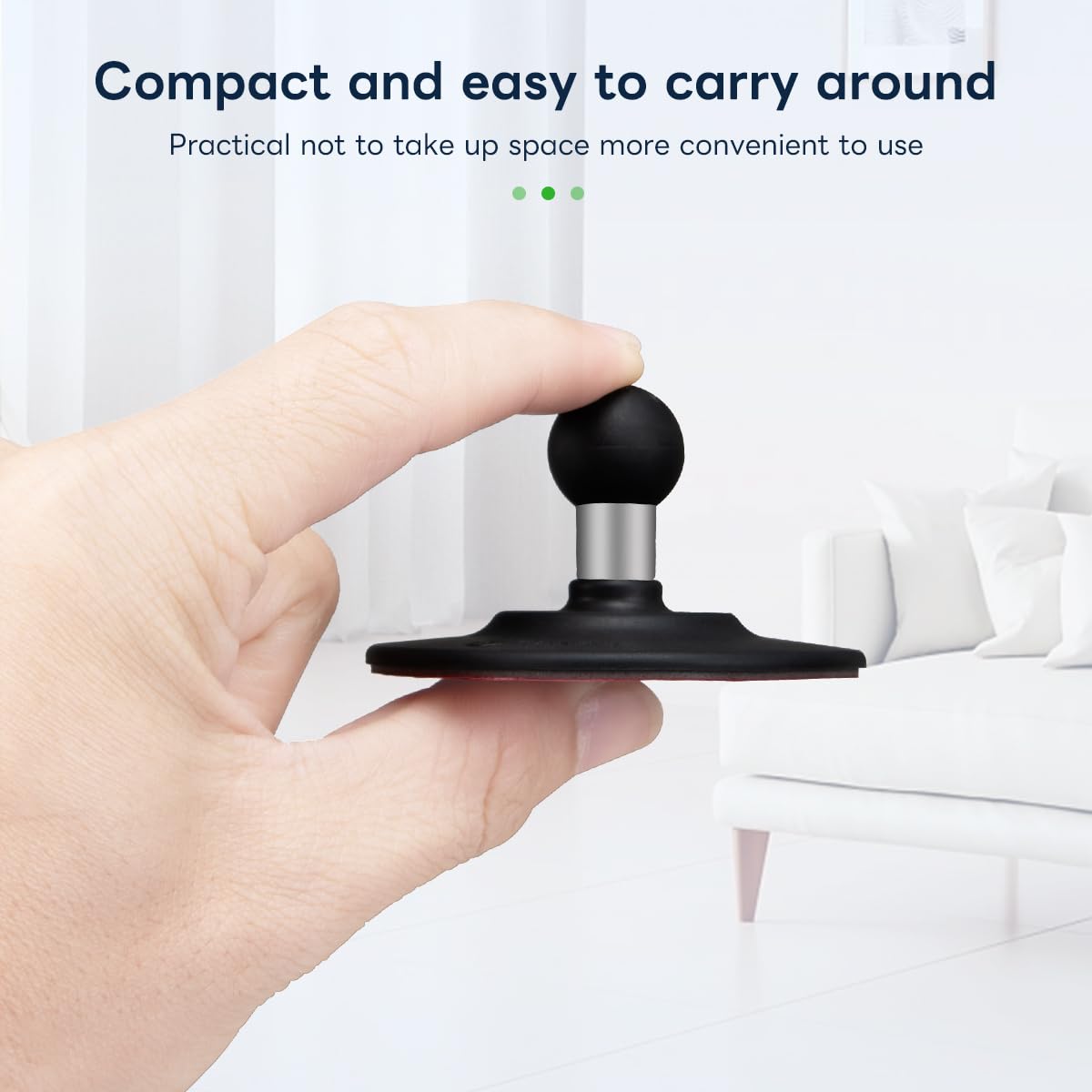 Fanaue Flex Adhesive Ball Base Compatible With Garmin Gps Bracket And 17Mm Double Socket Arm, 17Mm Ball Head Adapter For Motorcy