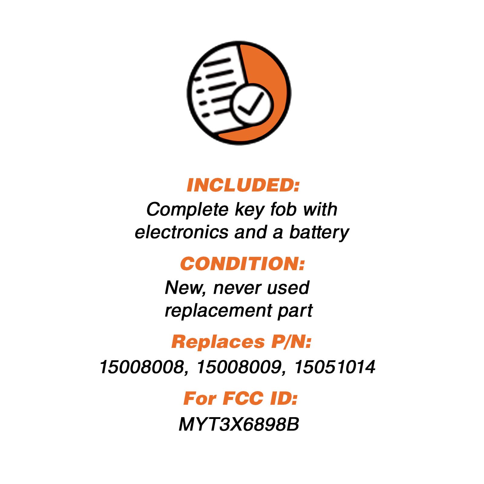 Discount Keyless Replacement Key Fob Car Entry Remote For Chevy Trailblazer Gmc Envoy 15008008, 15008009