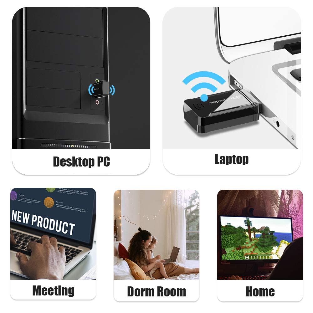 Blueshadow Ac1300 Usb Wifi Adapter   2.4G/5G Dual Band Wireless Network Adapter For Desktop Computers Pc, Mu Mimo Wifi Dongle, U