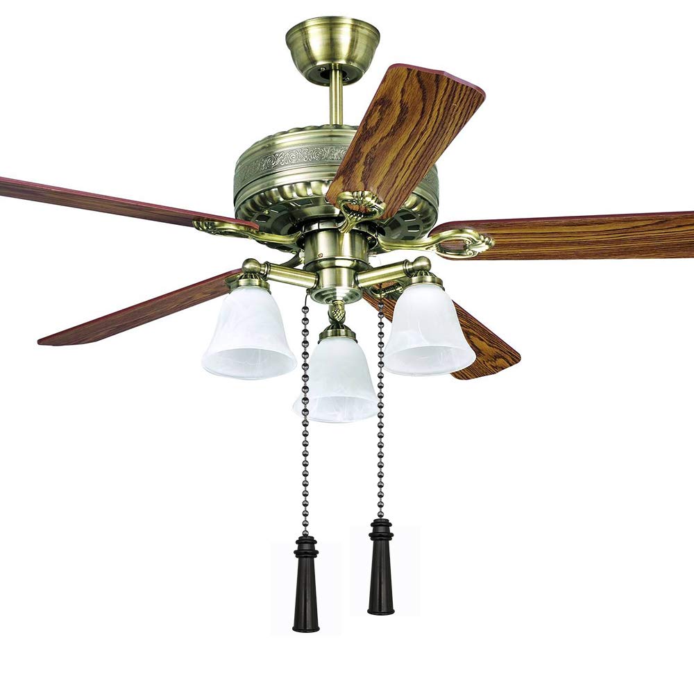 Dotlite Metal Ceiling Fan Pull Chain Set, Decorative Fan Pull Chain Pendant Extension, 12 Inches Lighting & Fan Beaded Ball Fan