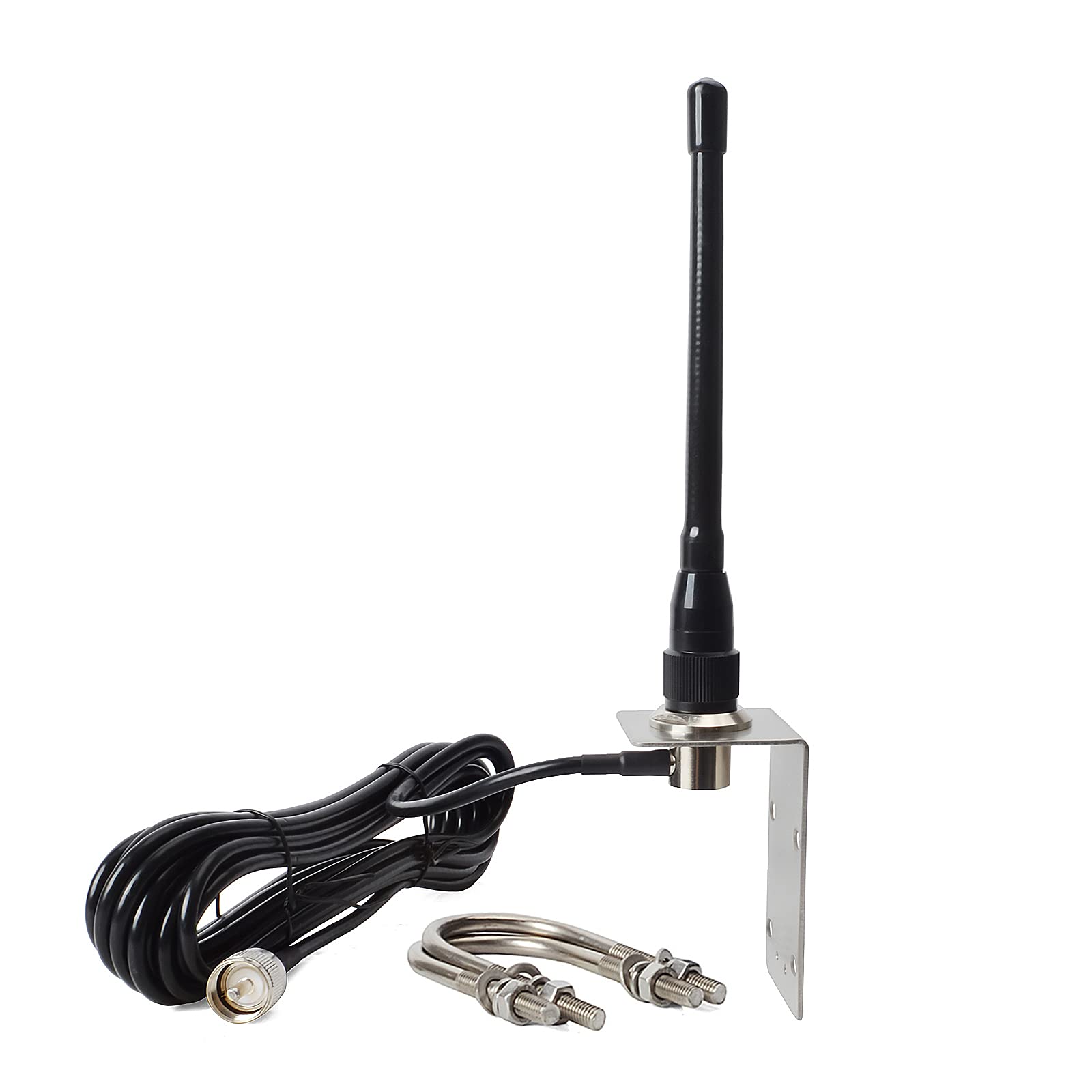 Hys Vhf Marine Antenna Low Profile 156 163Mhz Antennas W/16.4Ft(5M) Rg58 Low Loss Premium Coaxial Cable With Pl259