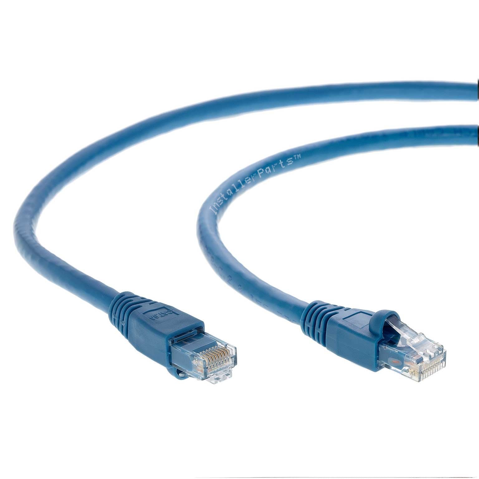 Installerparts Ethernet Cable Cat6A Cable Utp Booted 7 Ft   Blue   Professional Series   10Gigabit/Sec Network/High Speed Intern